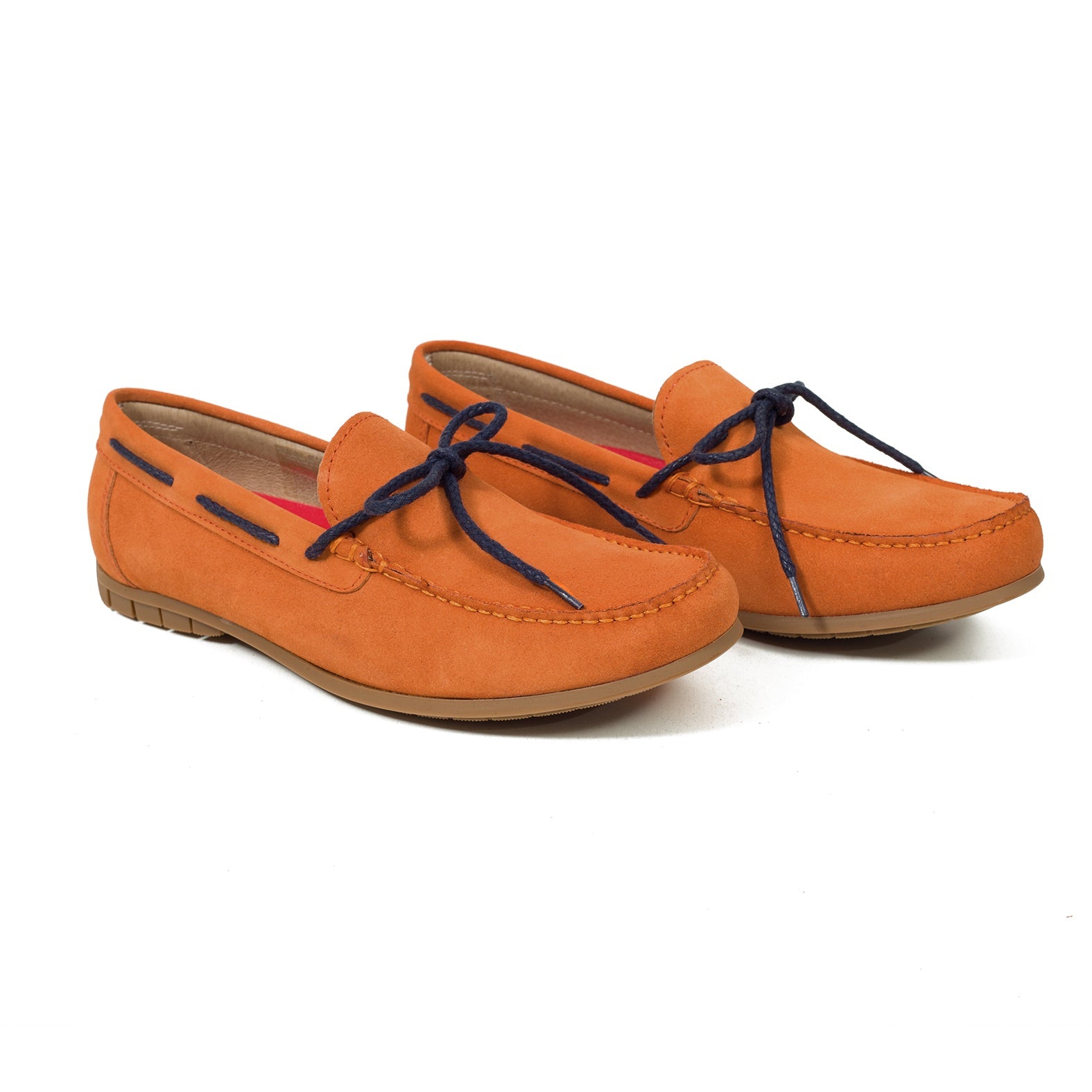 CORDÓN – Mocasín de hombre NARANJA con cordón