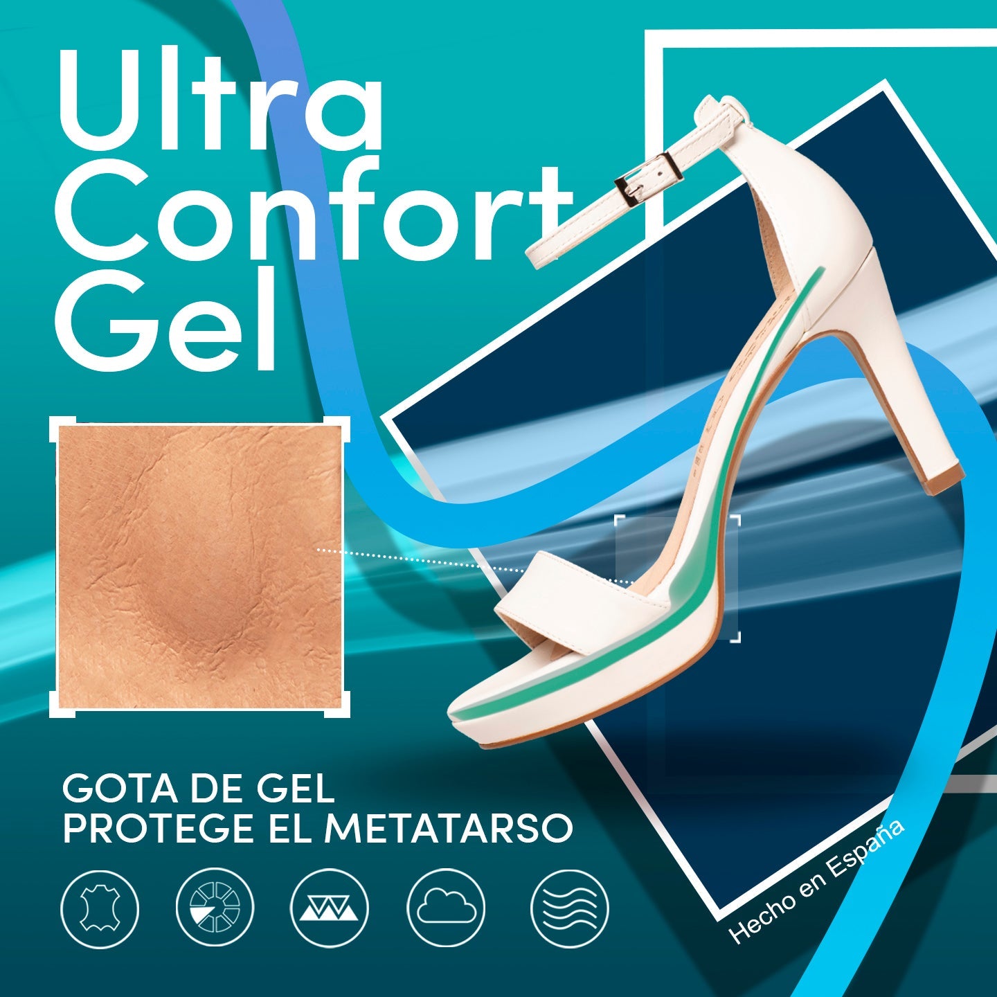 FIESTA Sandalia con plataforma elegante VERDE