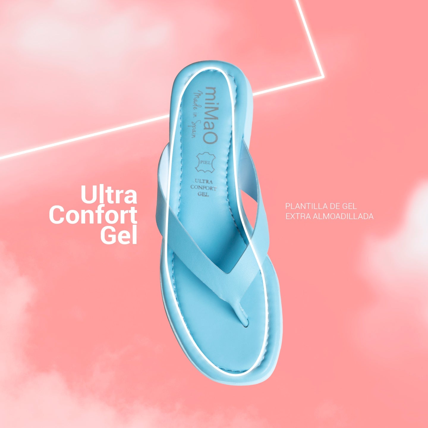 FLIP FLOP - Sandalias de dedo planas AMARILLAS