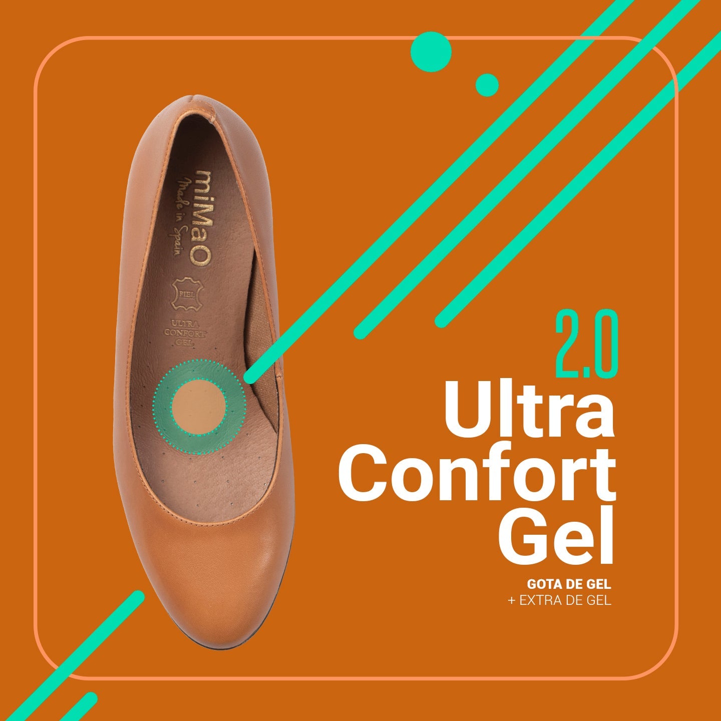 AZAFATA - Zapatos con tacón y plataforma MARRÓN