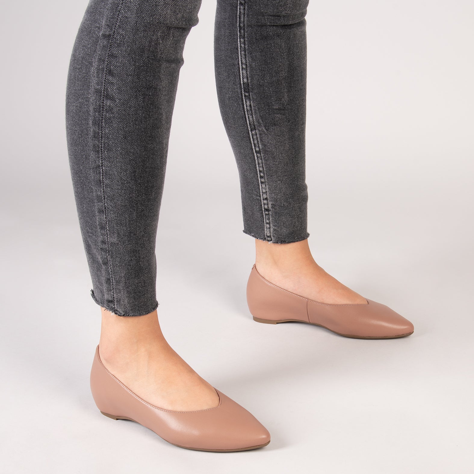 URBAN CUÑA - Zapatos con cuña interna NUDE