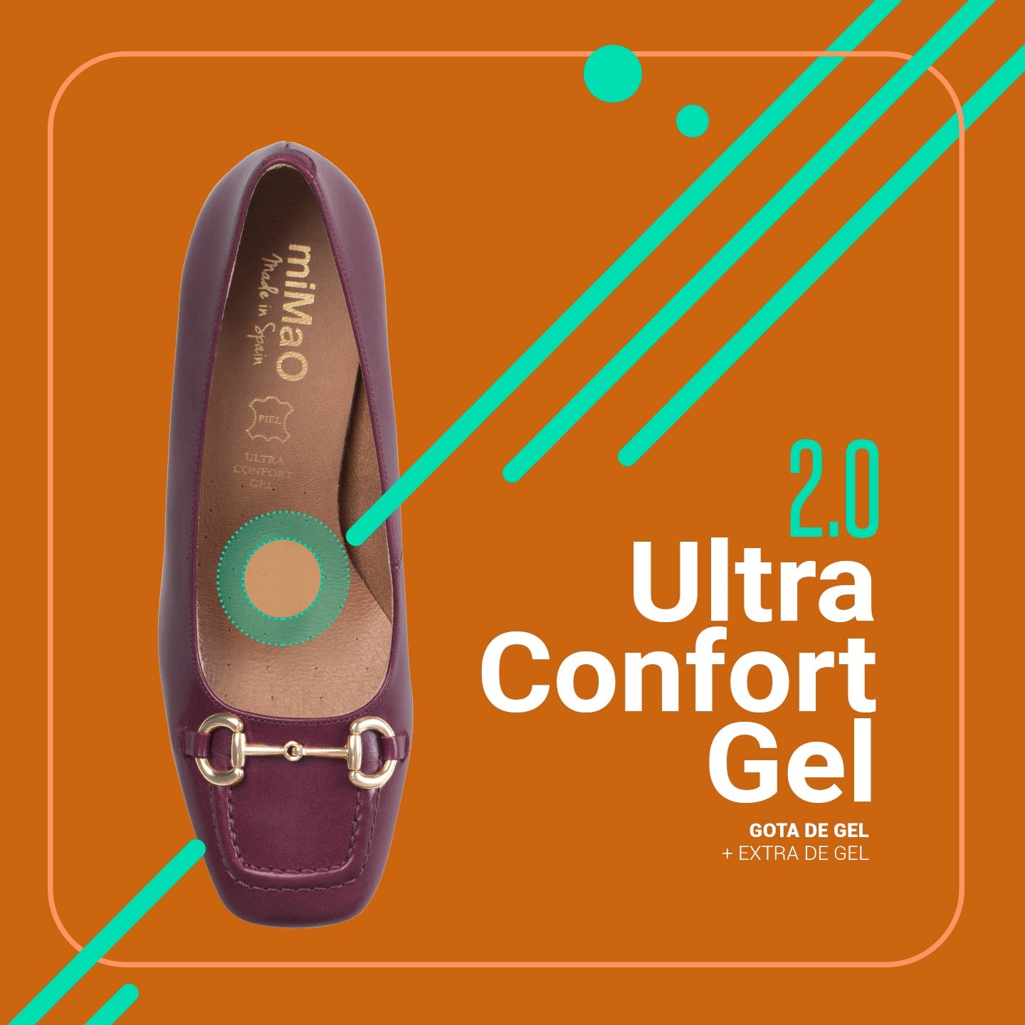 MÍA – Zapatos con tacón bloque TAUPE