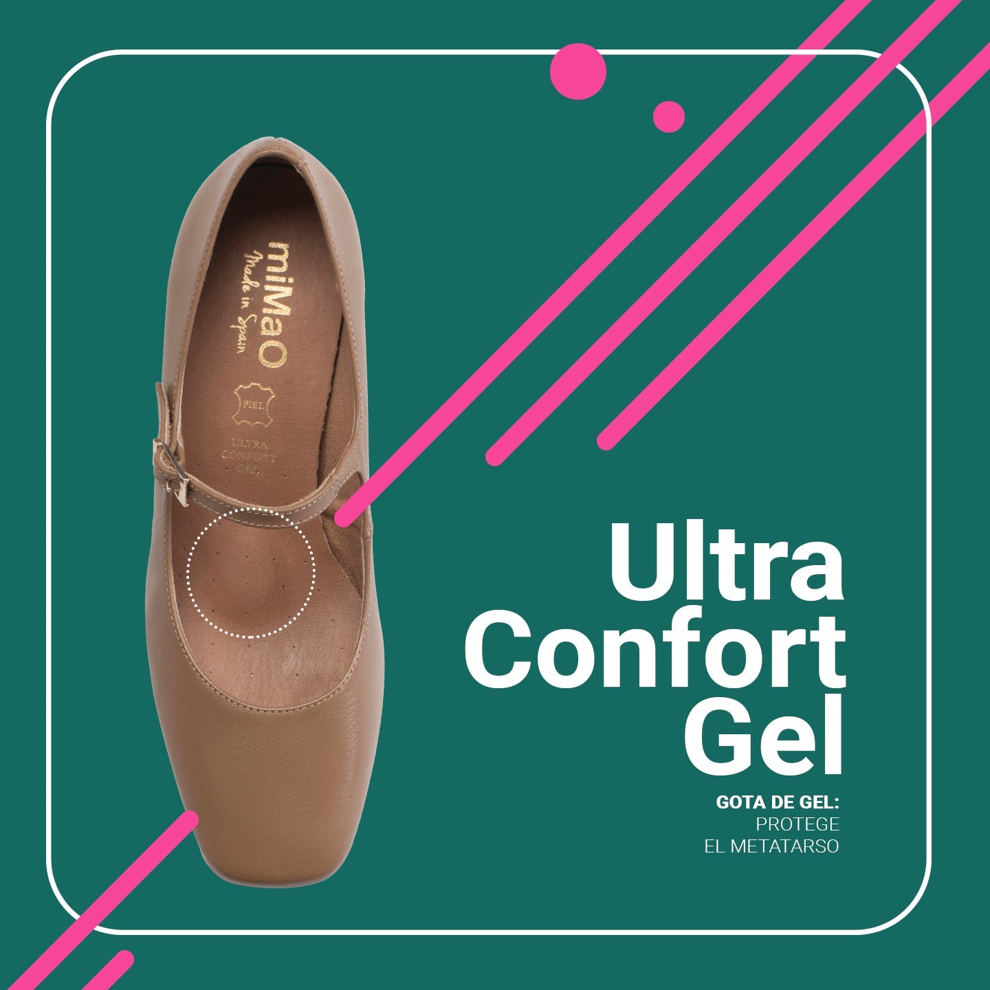 BELLA - Zapatos con pulsera y puntera cuadrada NEGRO
