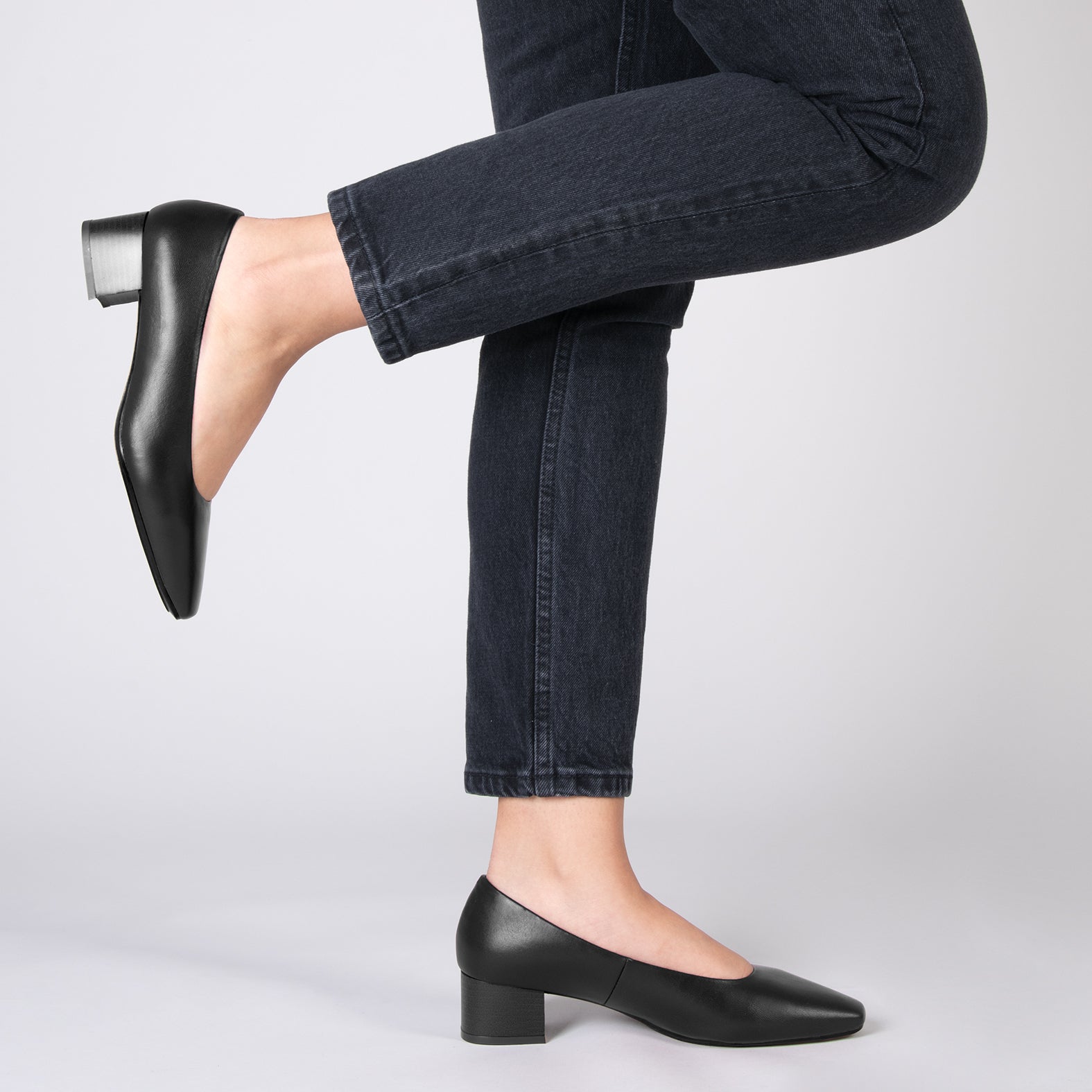 URBAN LADY - Zapatos de tacón bajo de napa NEGRO