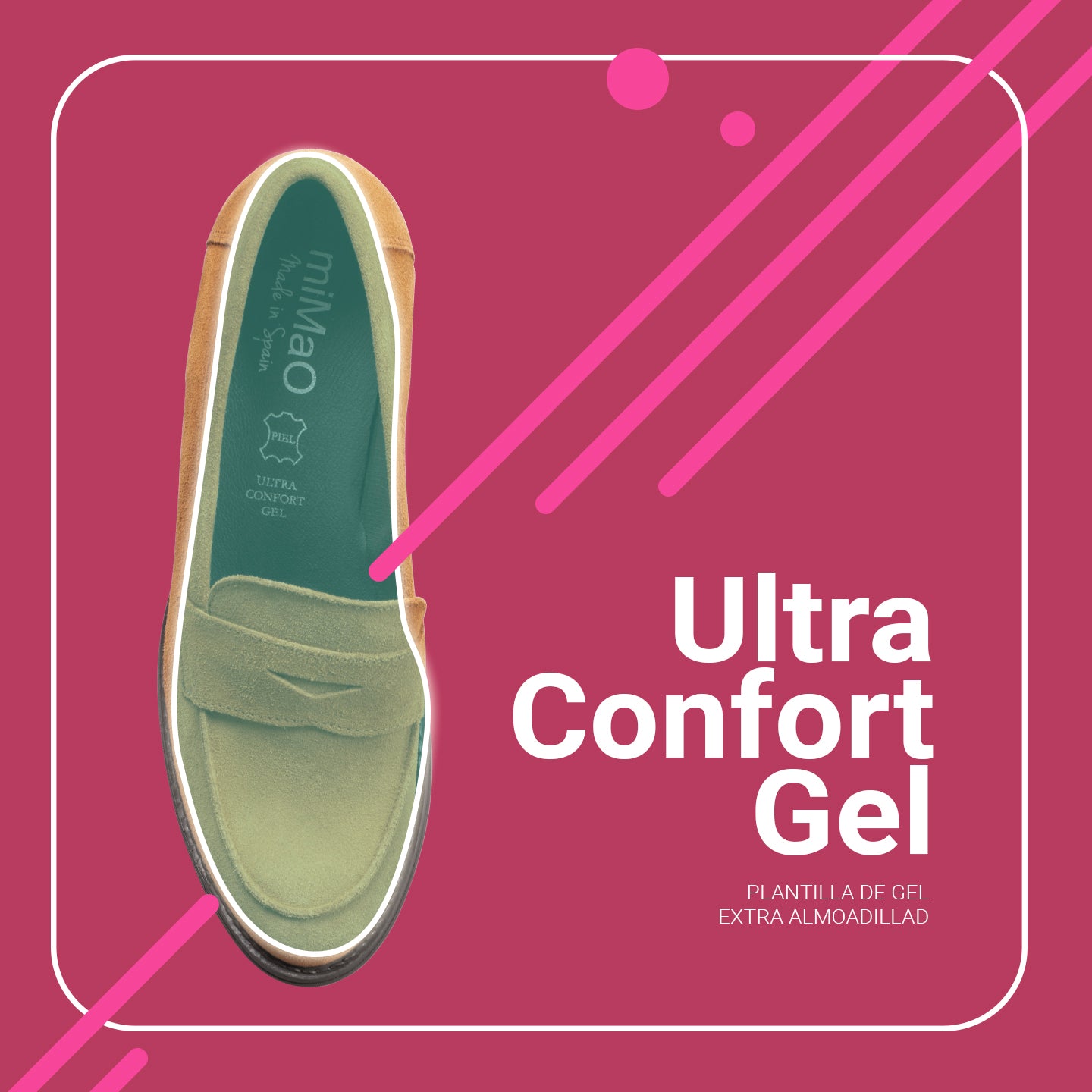 MOKKA - Mocasín de serraje con tacón VERDE