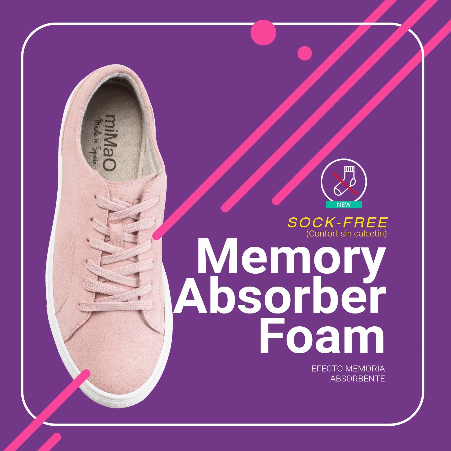 ENJOY – Sneakers de piel de serraje VERDE