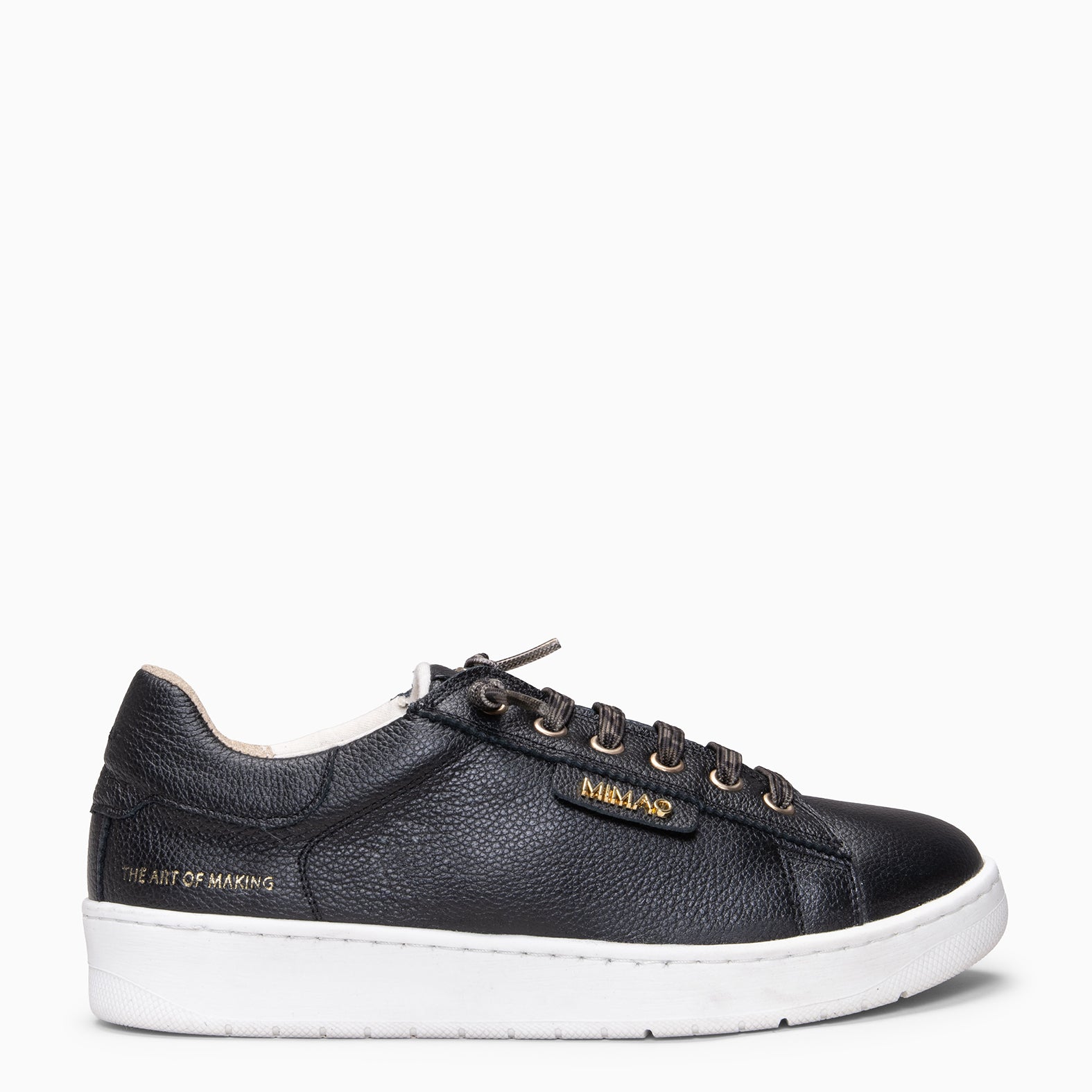 RENNES - Zapatillas con cordones elásticos NEGRO LEOPARDO