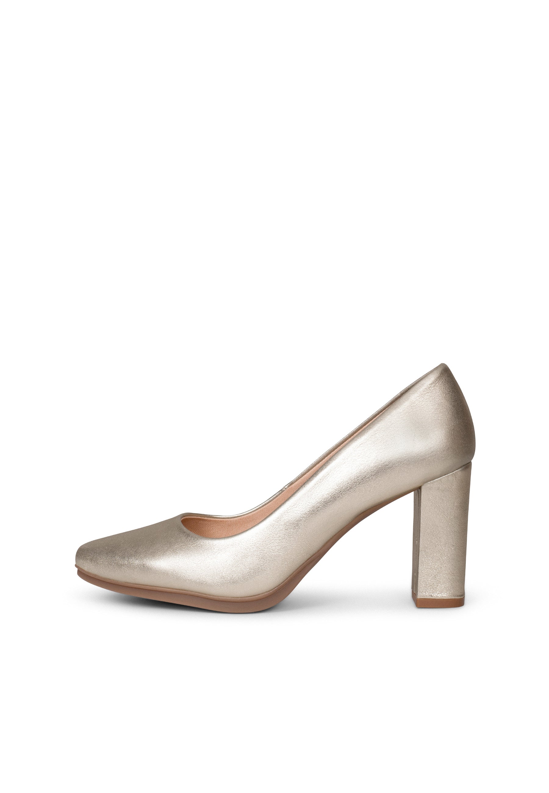 URBAN SPLASH - Zapatos de tacón con piel metalizada PLATINO