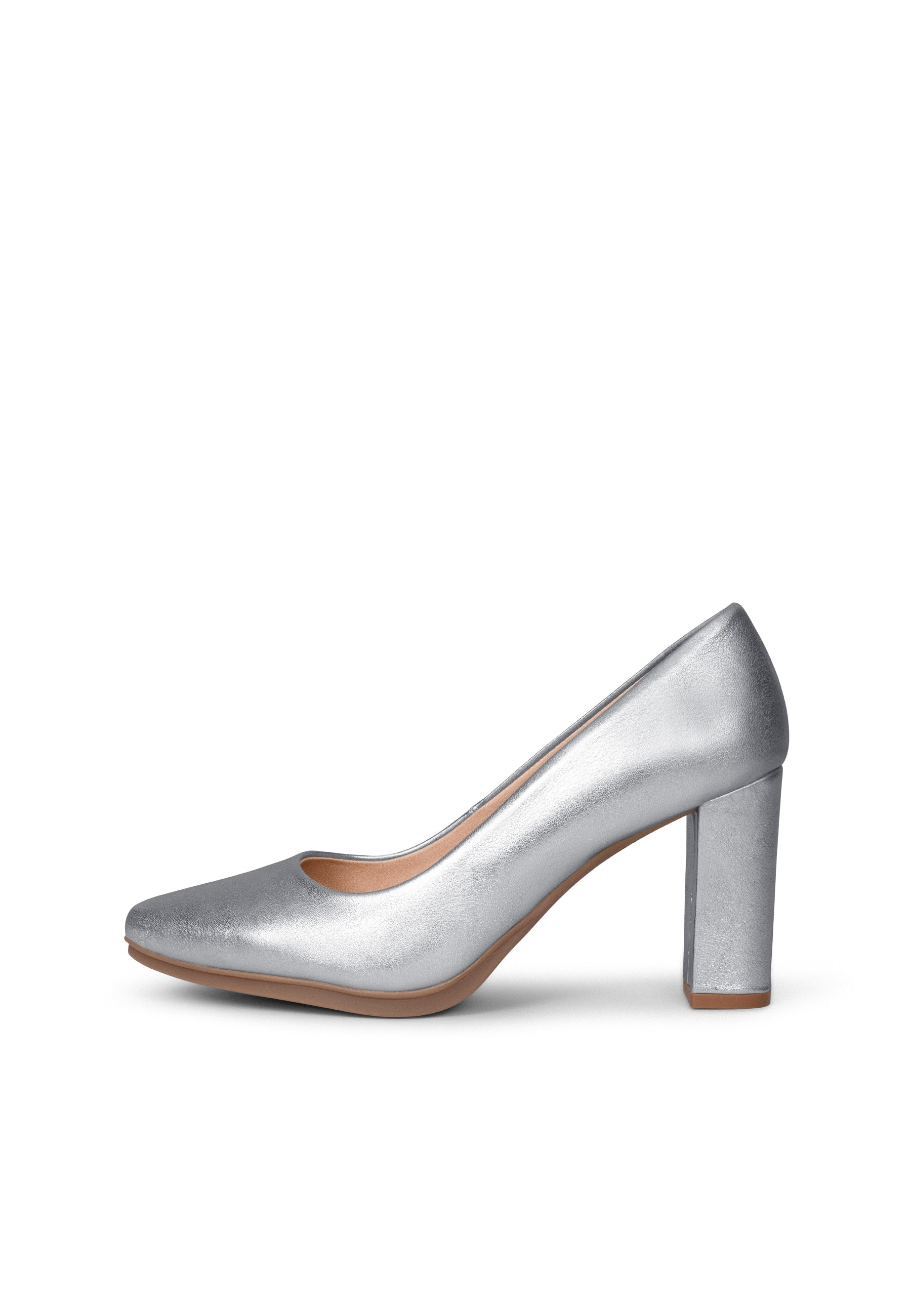 URBAN SPLASH - Zapatos de tacón con piel metalizada PLATA