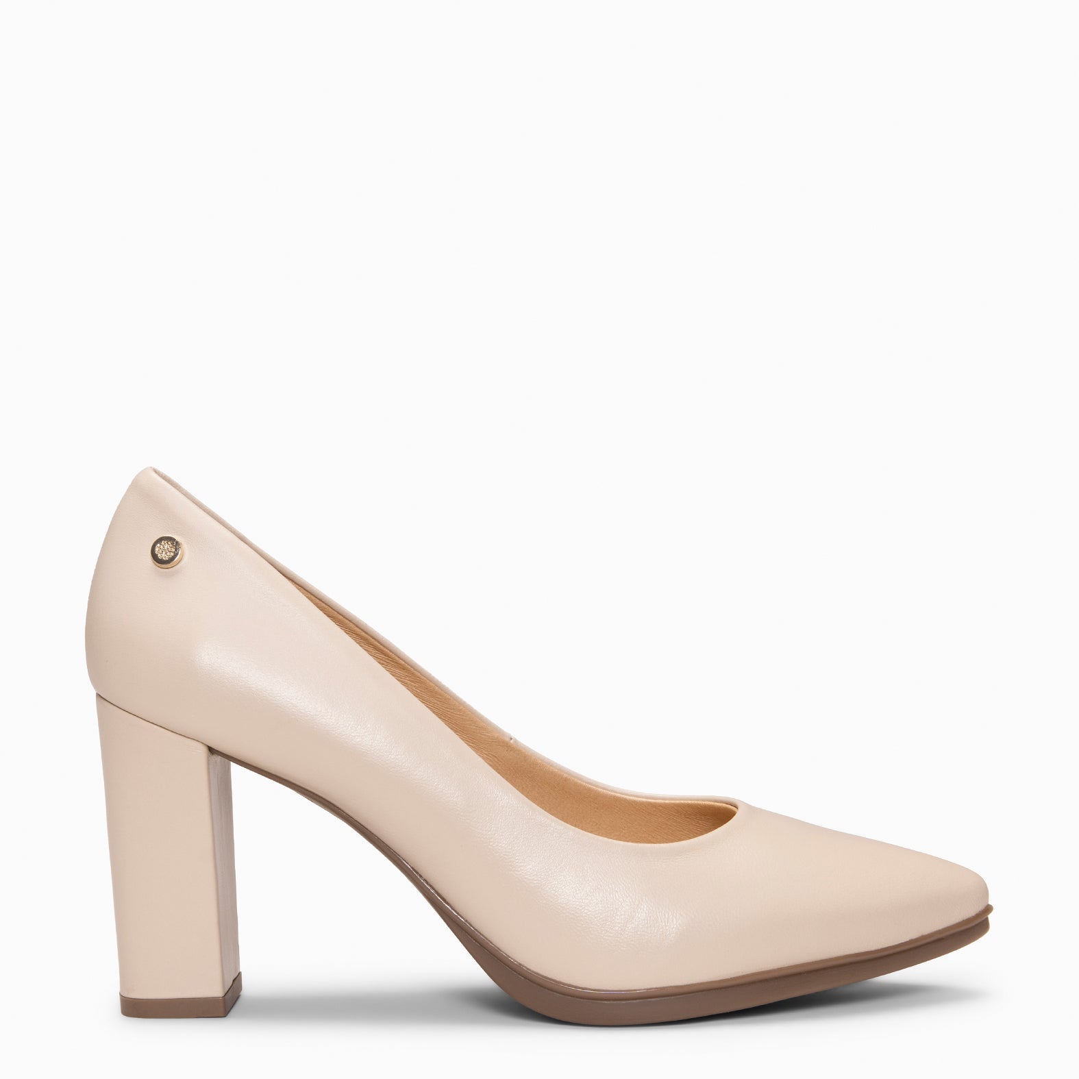 URBAN SALÓN - Zapatos de tacón alto de napa BEIGE