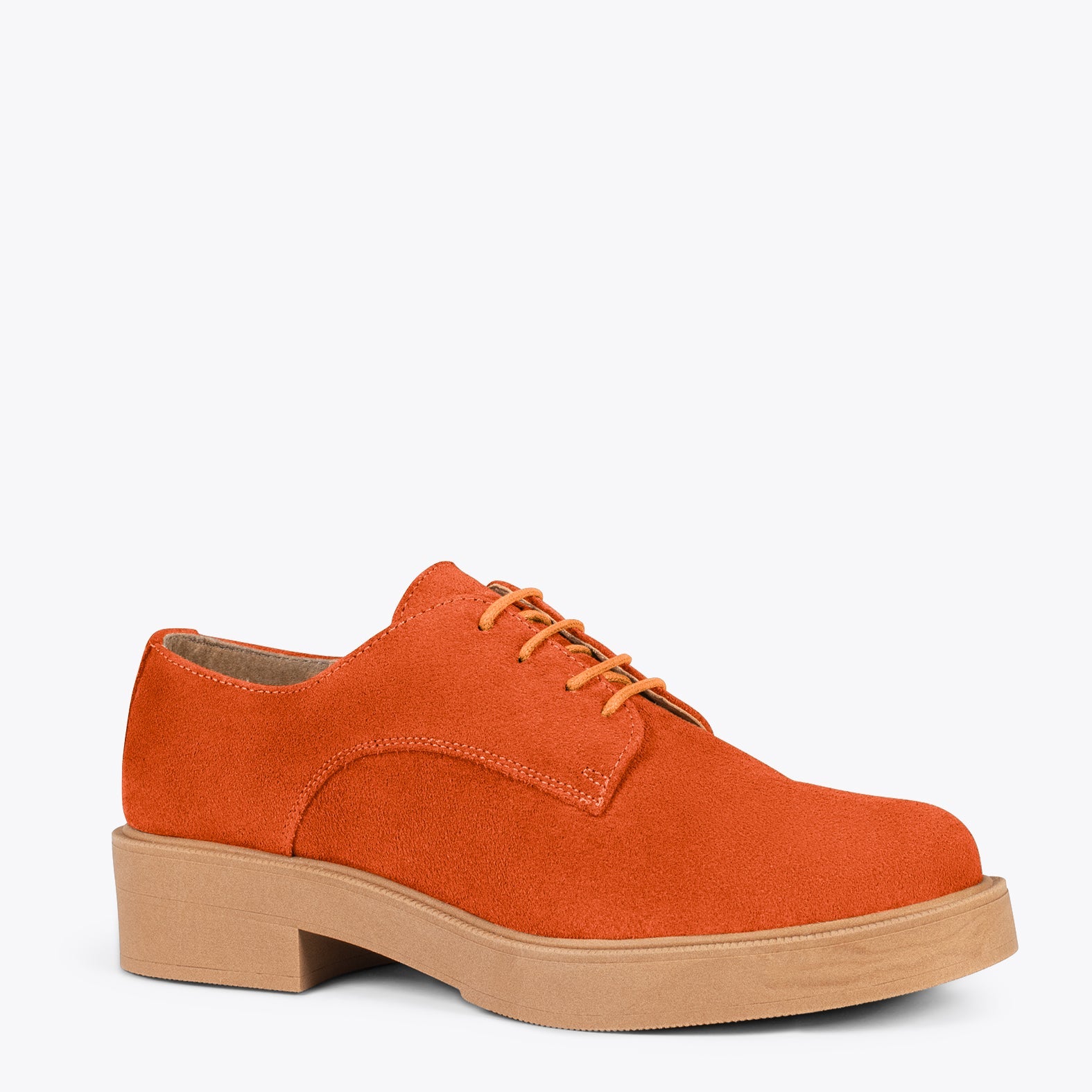BLUCHER – Zapatos de cordones para mujer NARANJA