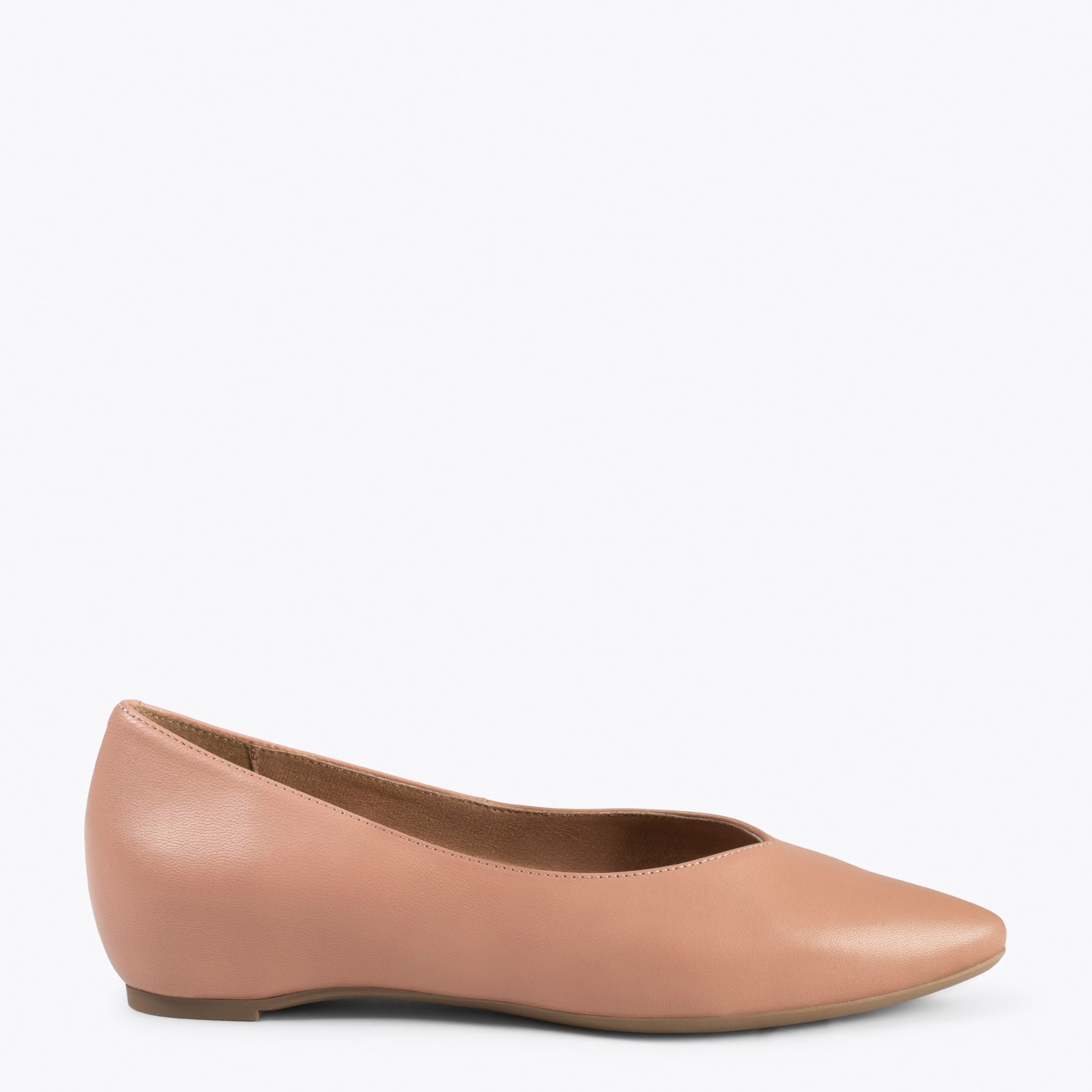 URBAN CUÑA - Zapatos con cuña interna NUDE
