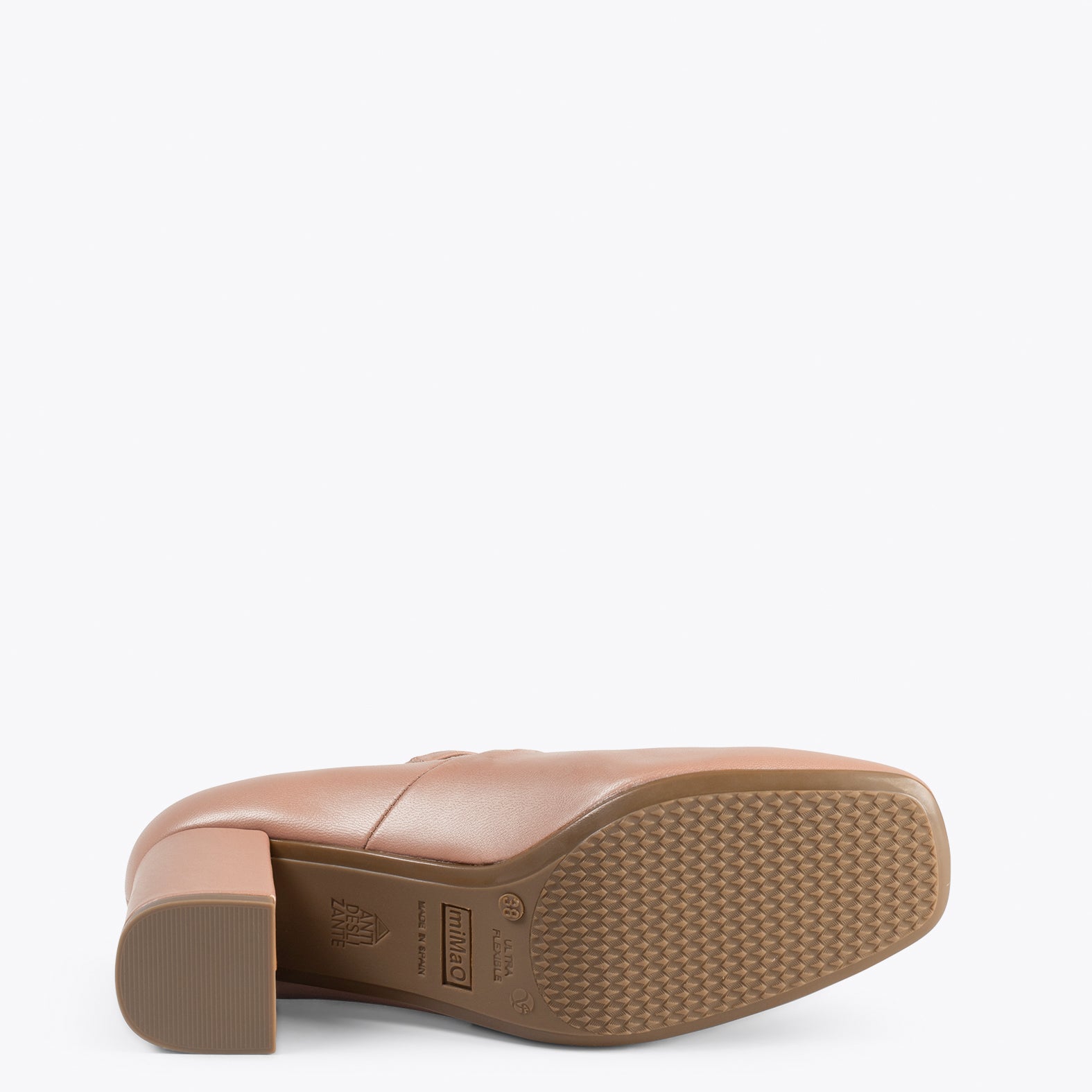 FEBRIS – Zapatos de napa con tiras NUDE