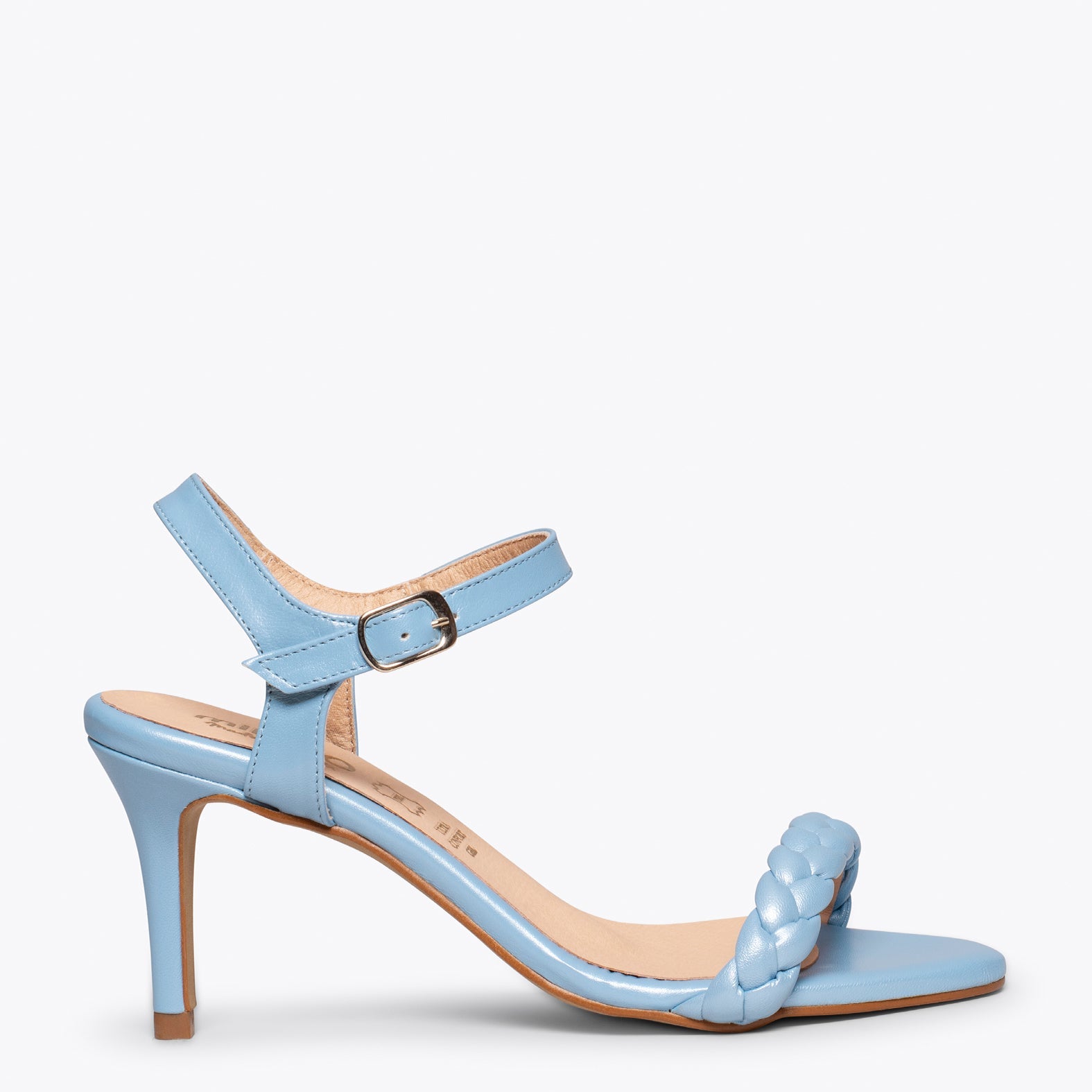 SUNSET - Sandalias AZULES de tacón de aguja elegantes