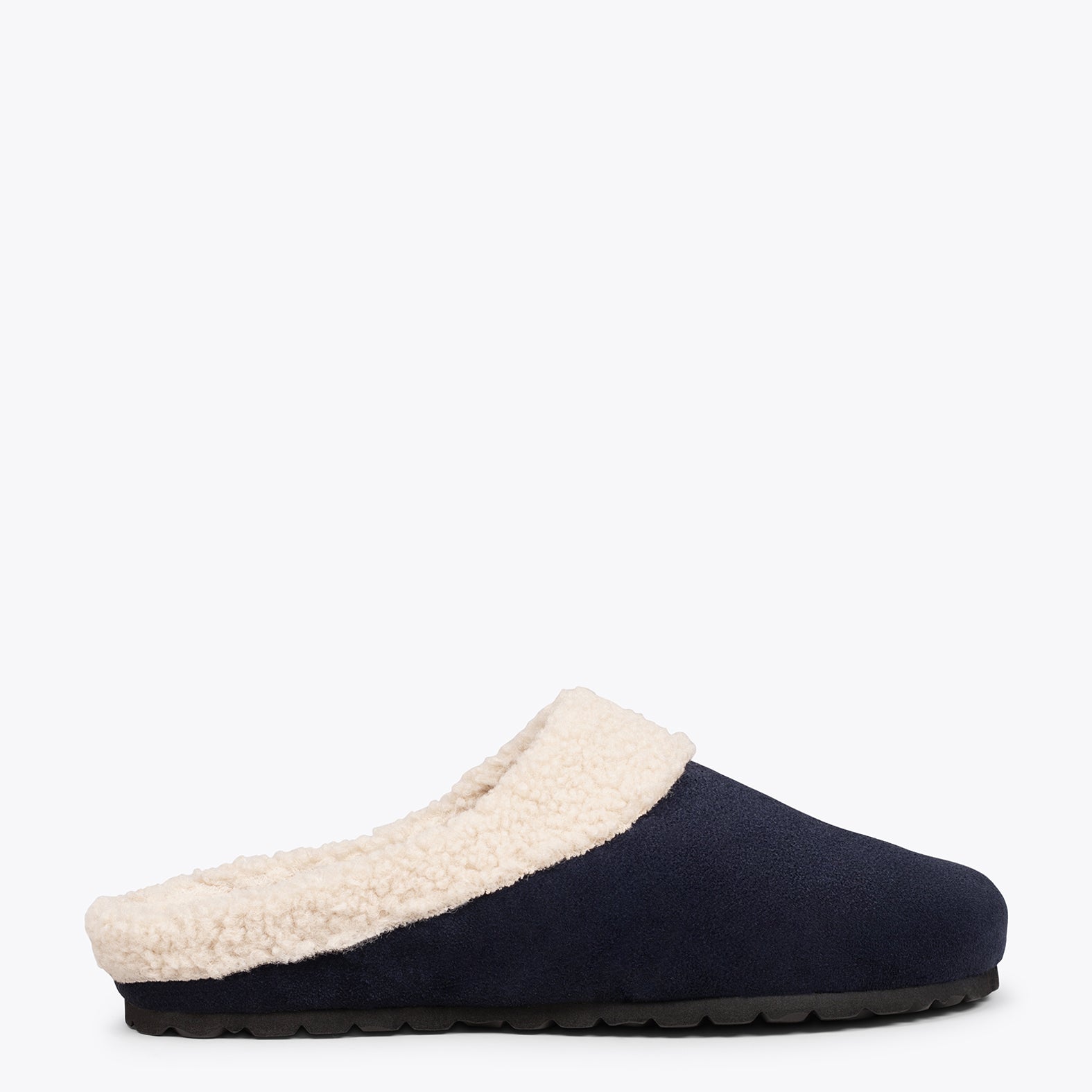 DREAM HOME Zapatillas con borreguito para hombre MARINO