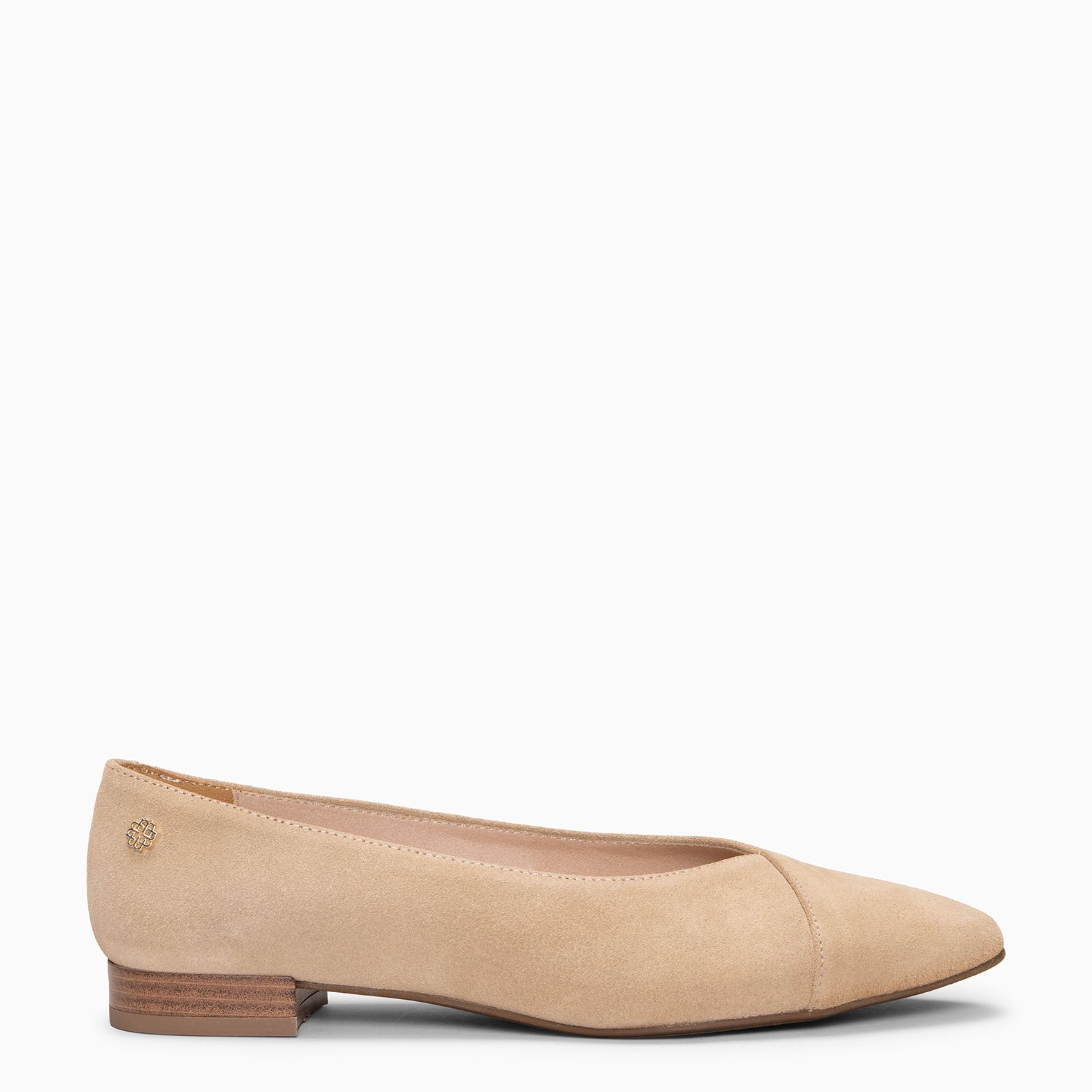 MARIE - Zapatos de tacón Bajo de punta fina BEIGE