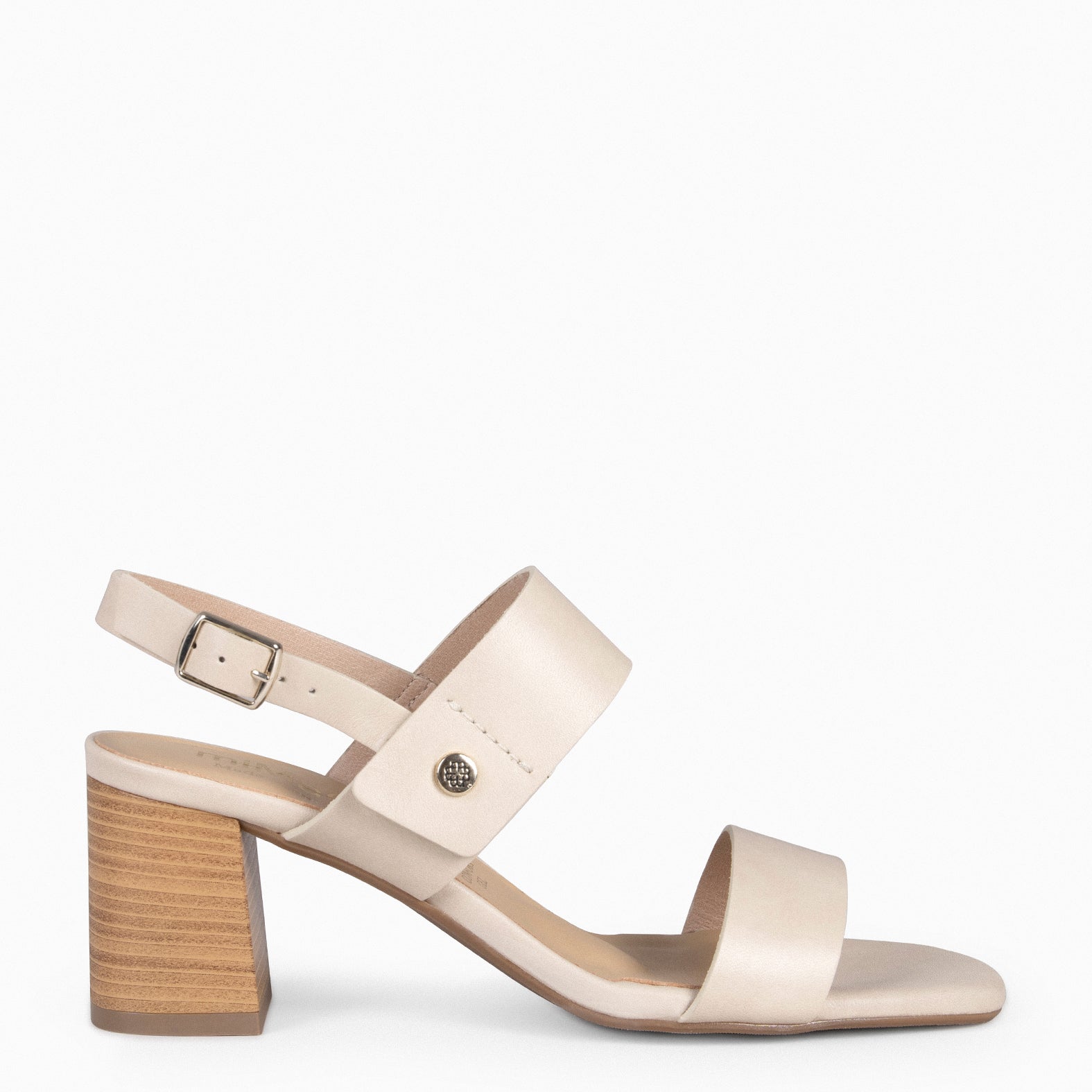 SIA - Sandalias de tacón ancho BEIGE