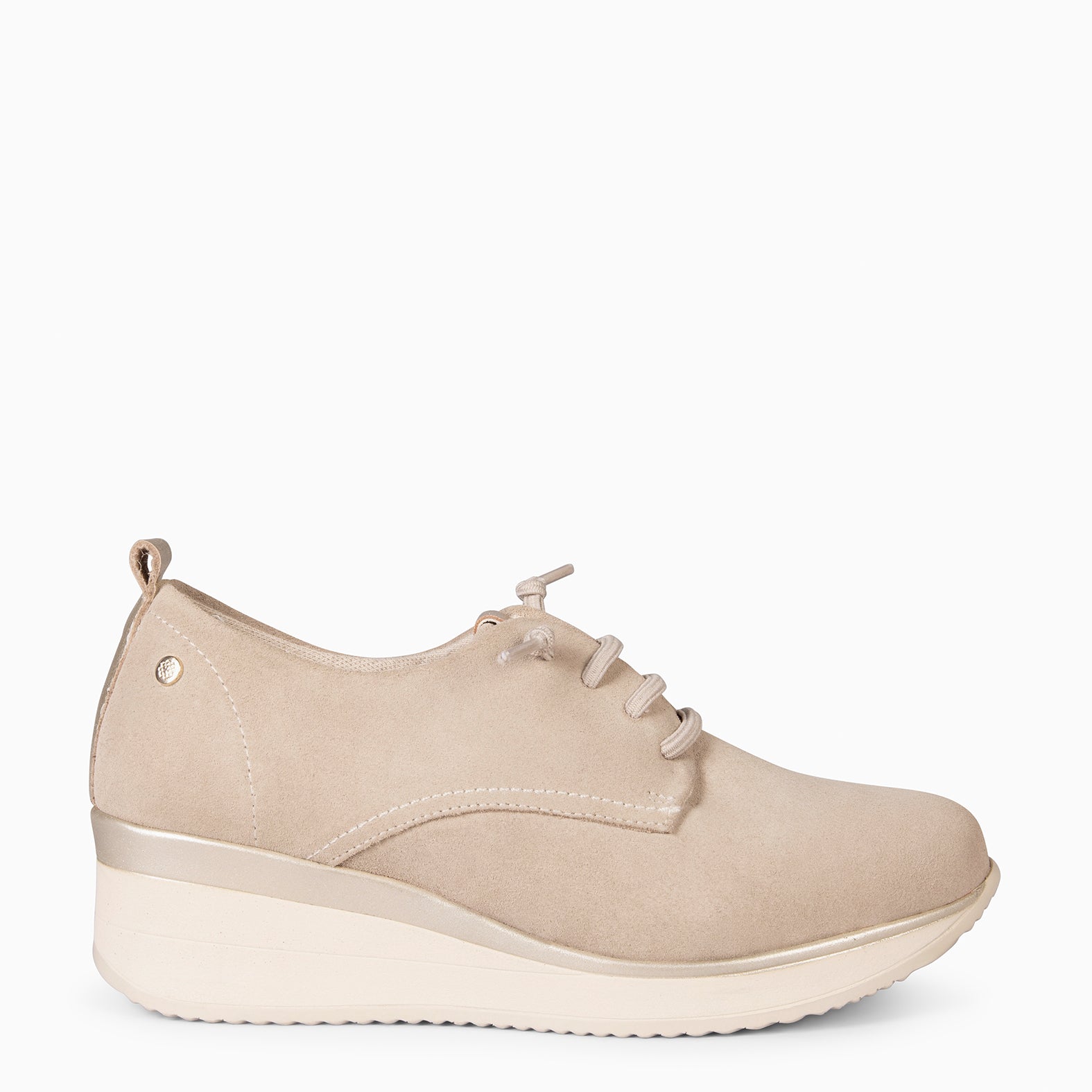 CASSEL - DEPORTIVA CON CUÑA BEIGE