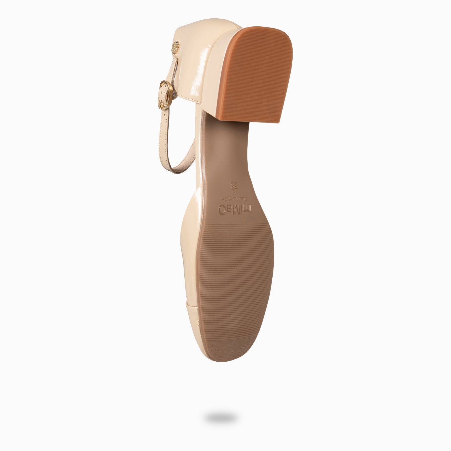 EMILY - ZAPATOS DE TACÓN BAJO BEIGE