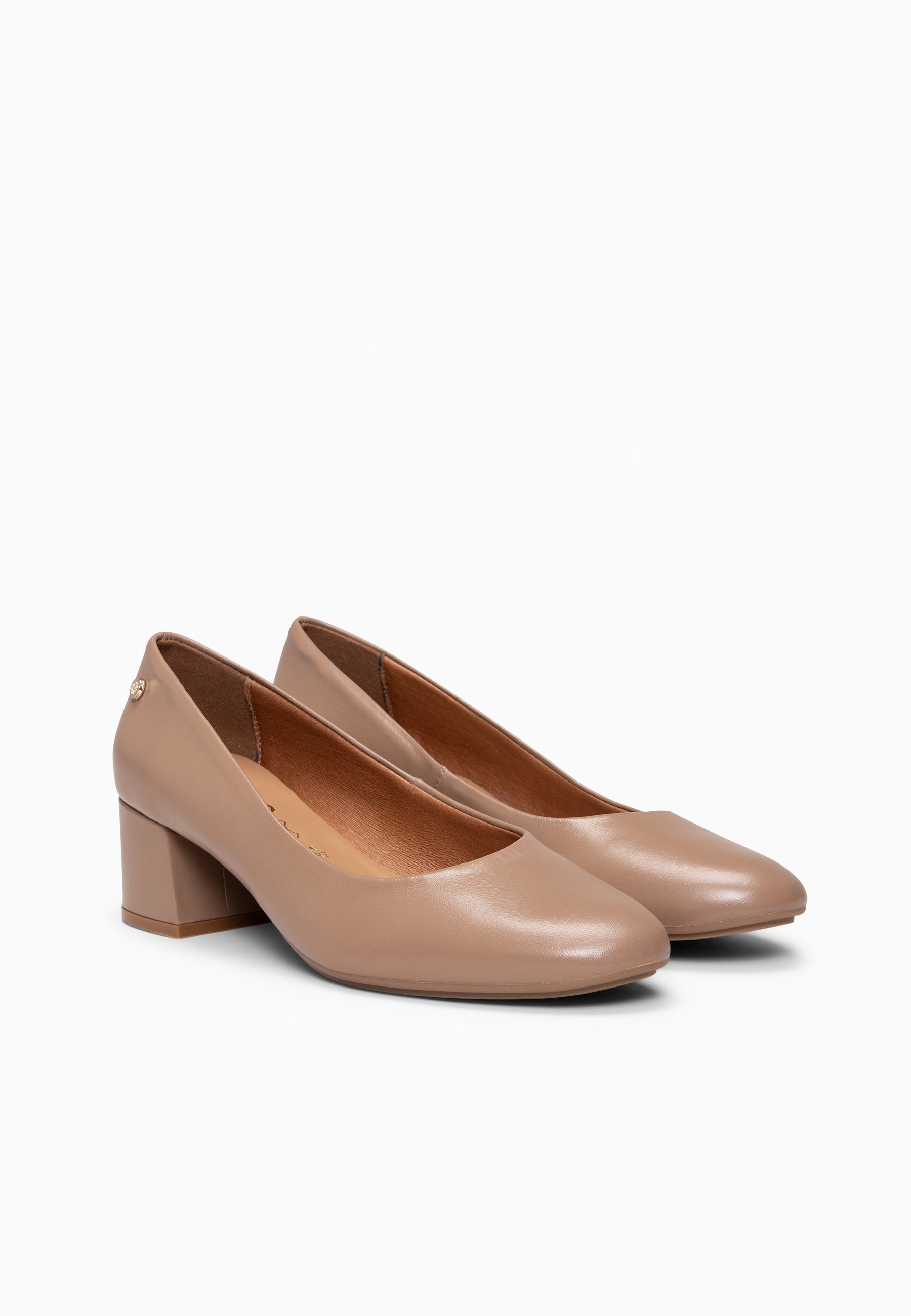 URBAN REDONDO SALÓN - Zapatos de tacón bajo de napa en BEIGE