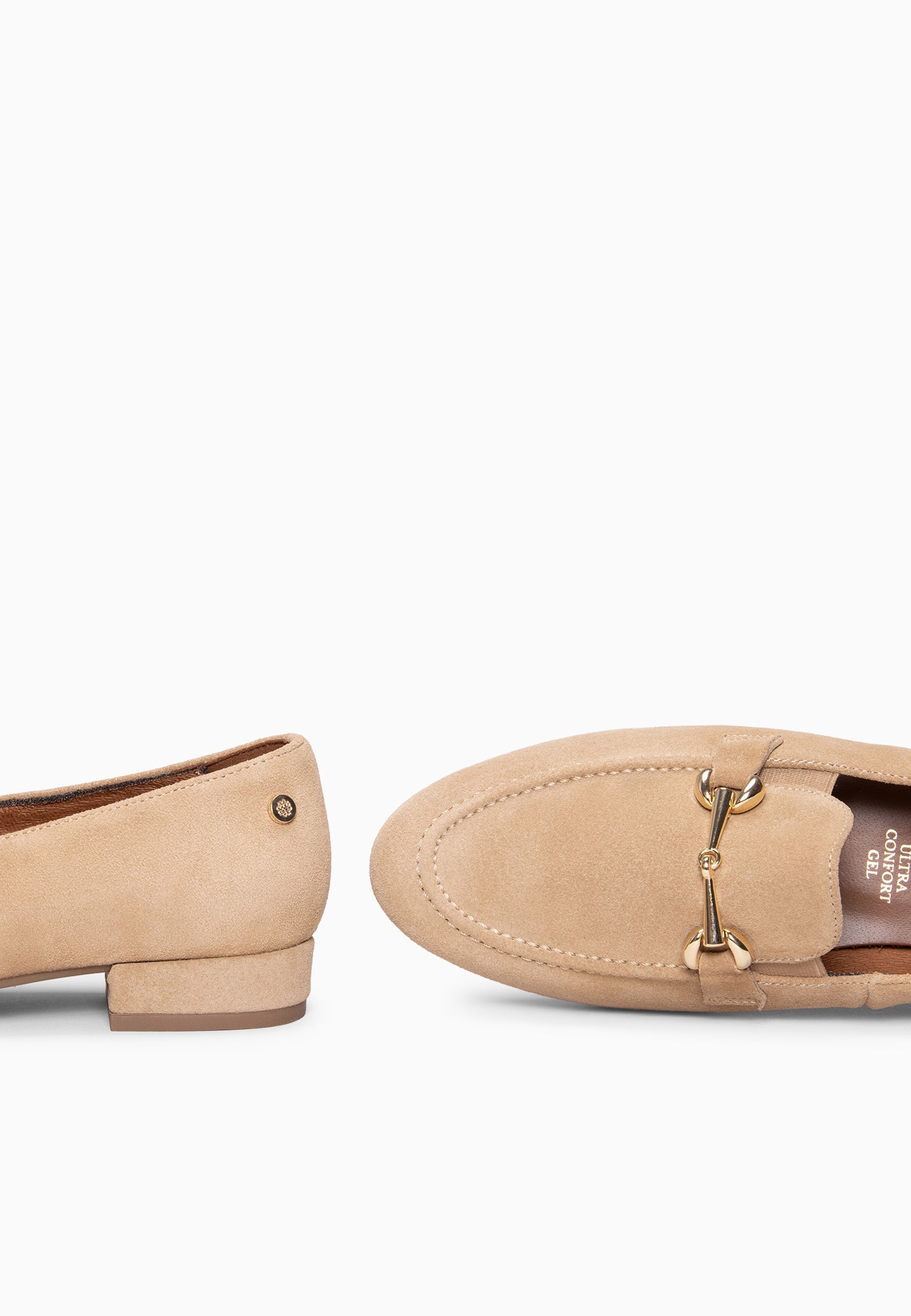 SERENA - Mocasín de piel BEIGE
