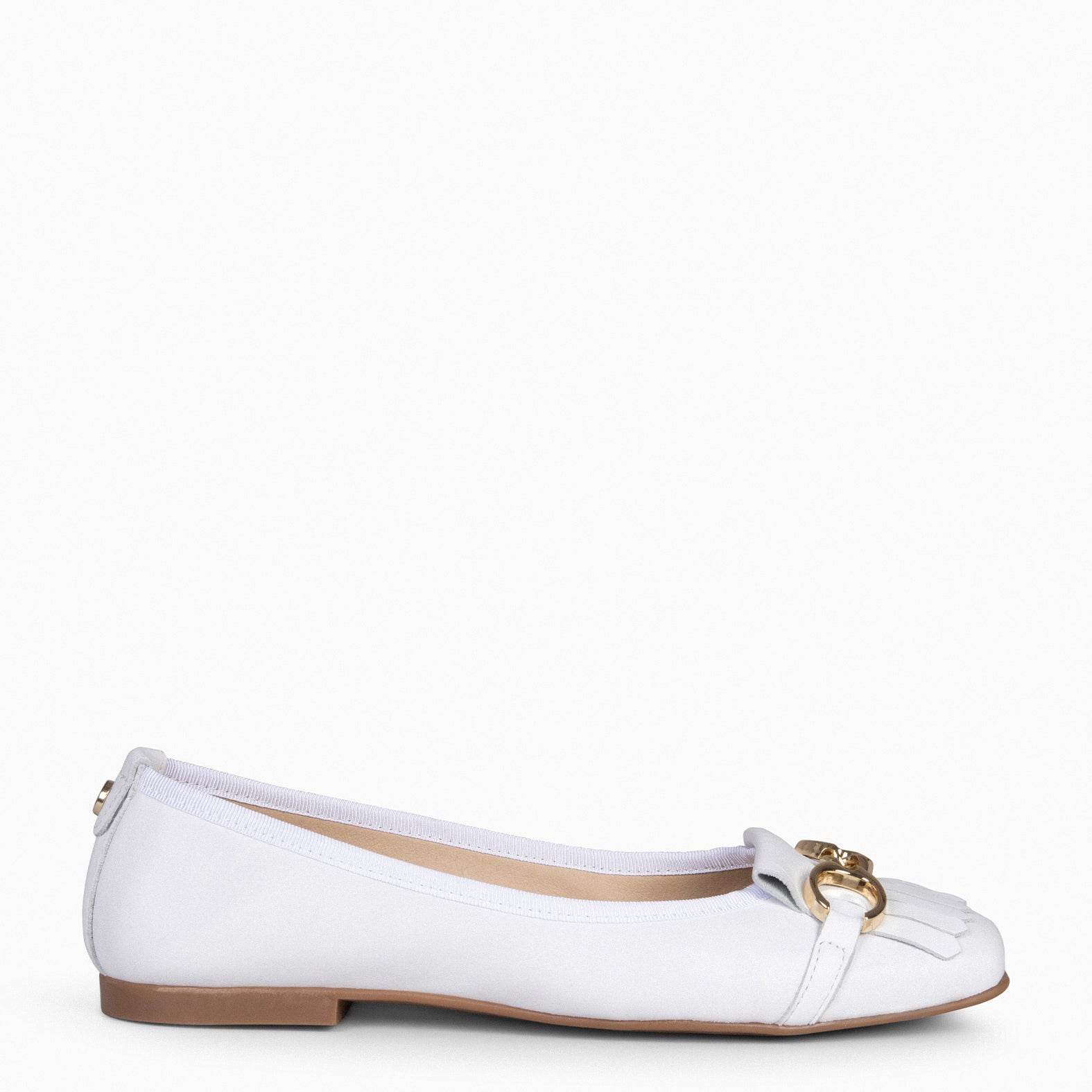 ZOY - Manoletina con puntera cuadrada BLANCO