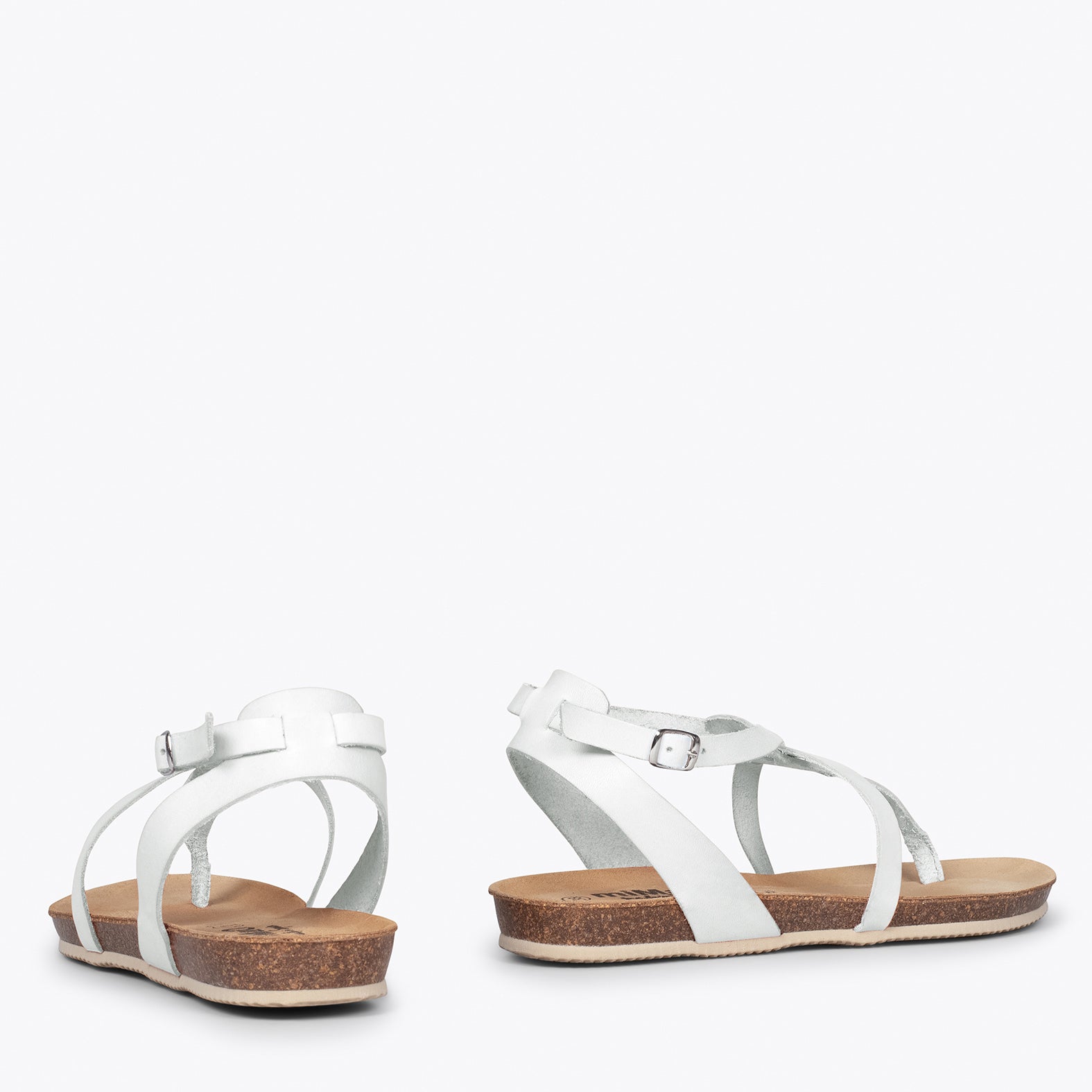 MARIPOSA - Sandalias de dedo BLANCAS BIO