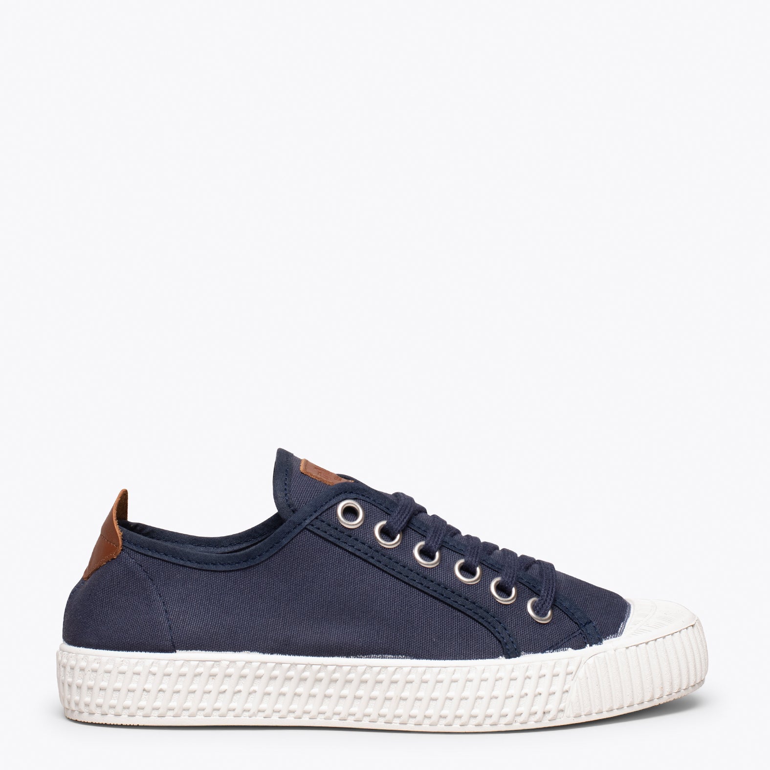 BAMBA – Zapatillas casuals de lona para mujer MARINO