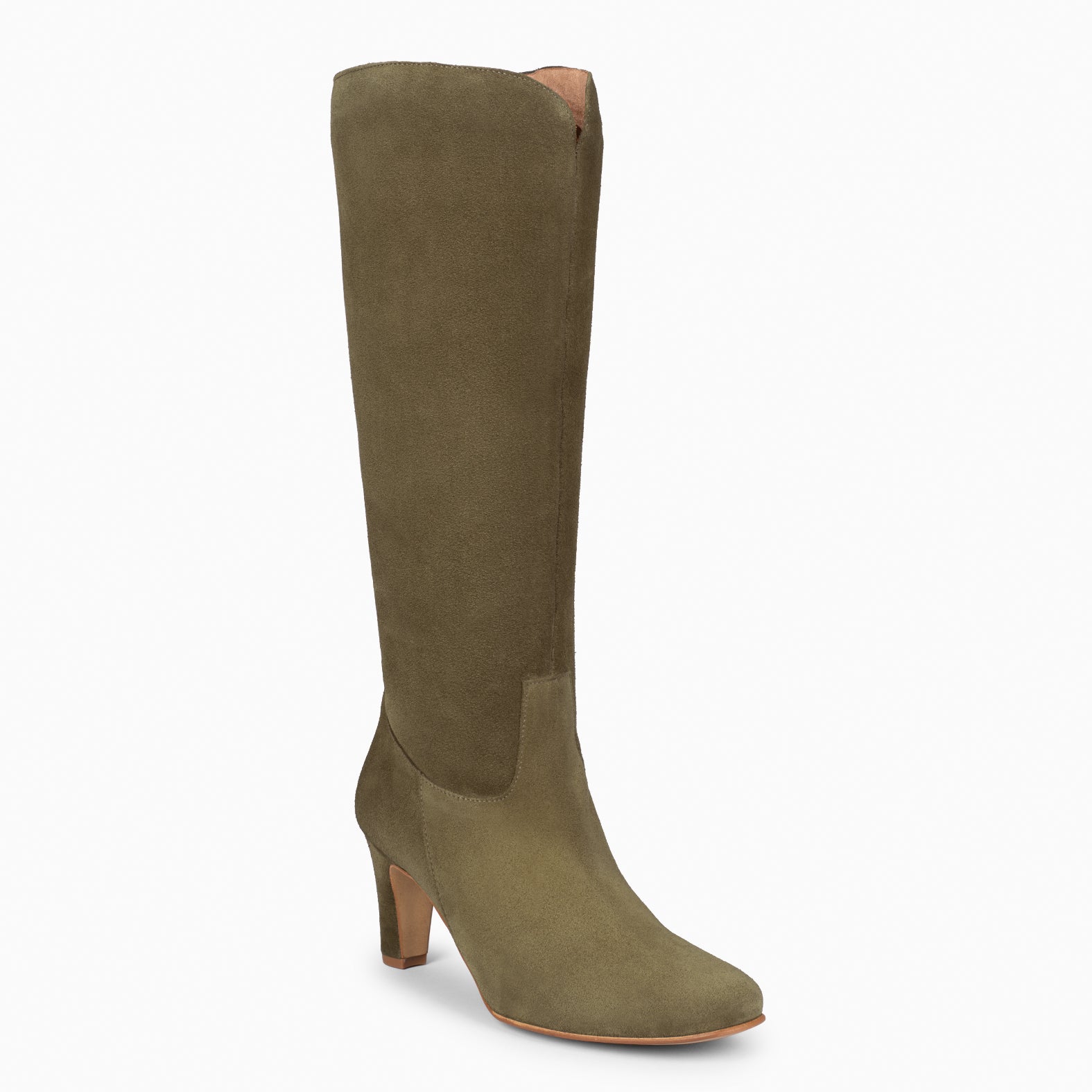 FRELARD – Botas altas con puntera redonda VERDE