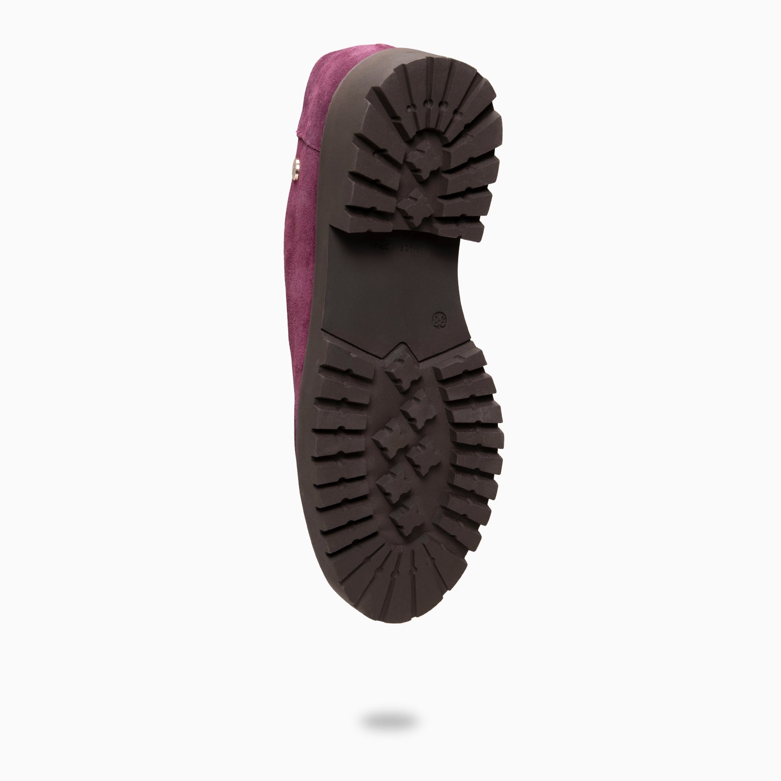 YALE – Mocasin con suela track con cordones BURDEOS