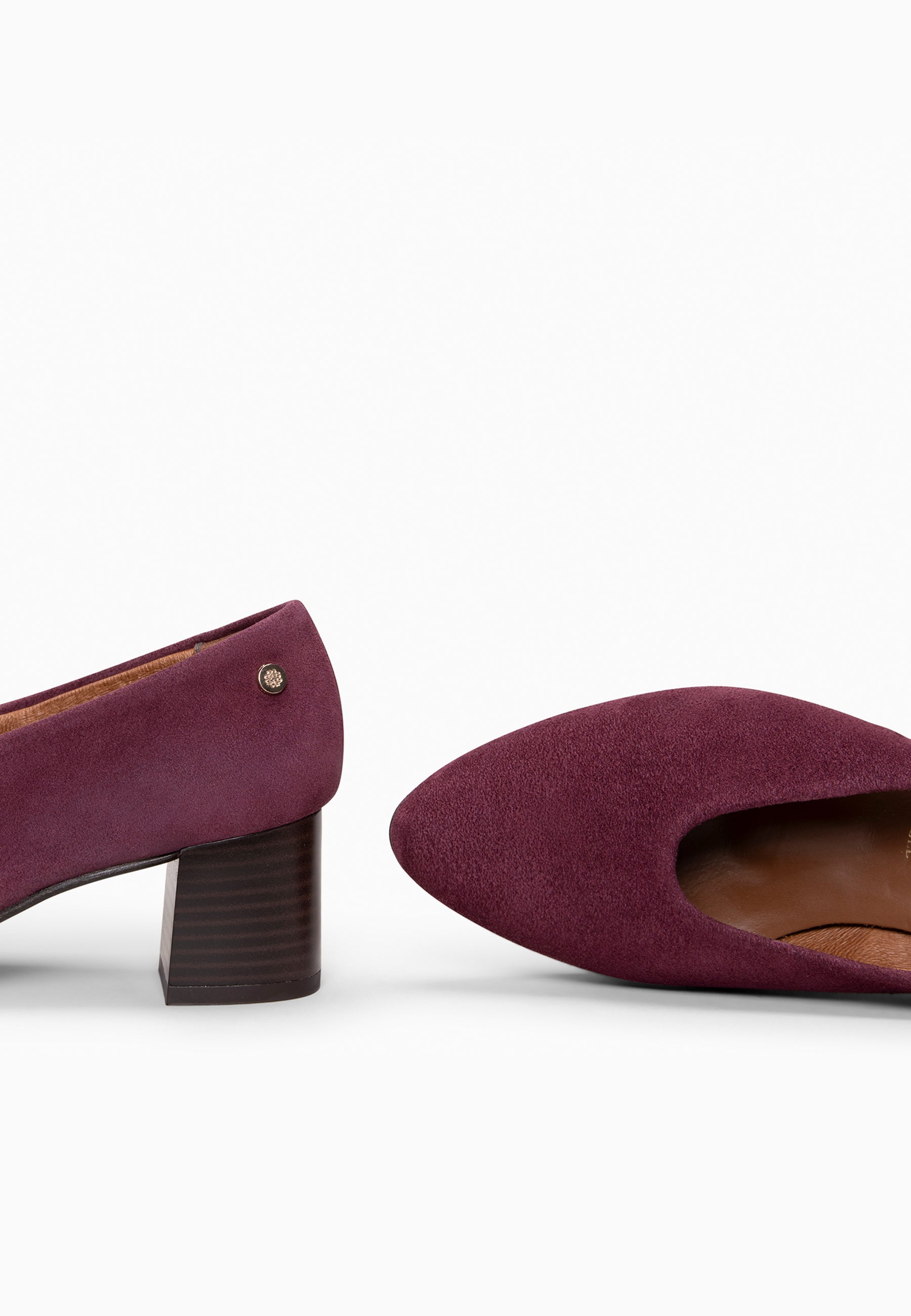 URBAN STYLE - Zapatos de tacón ancho BURDEOS