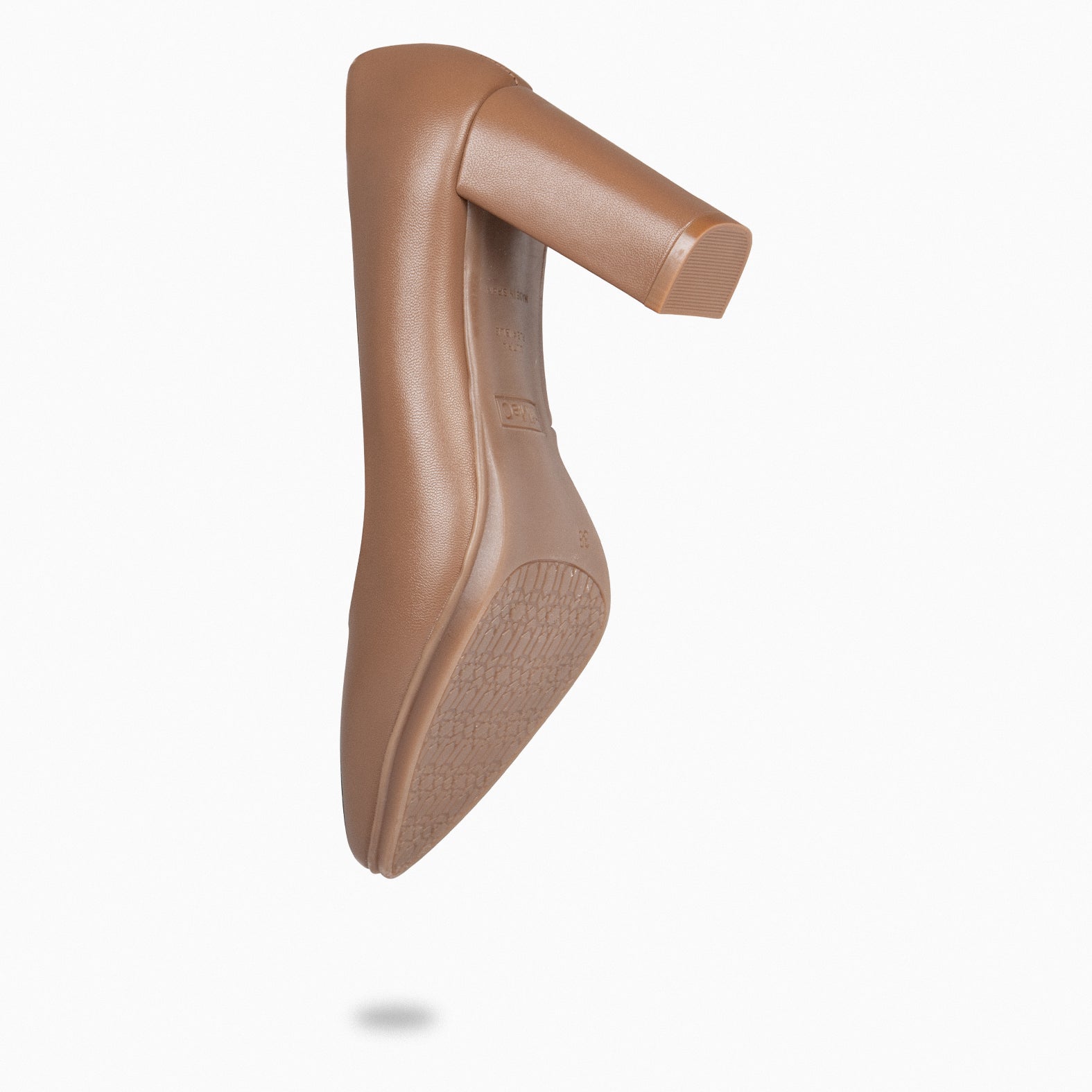 URBAN SALON – Zapatos de tacón alto de napa CAMEL