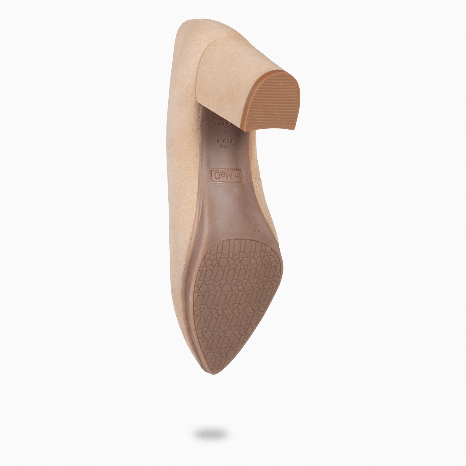 URBAN S - Zapato de tacón medio ante BEIGE