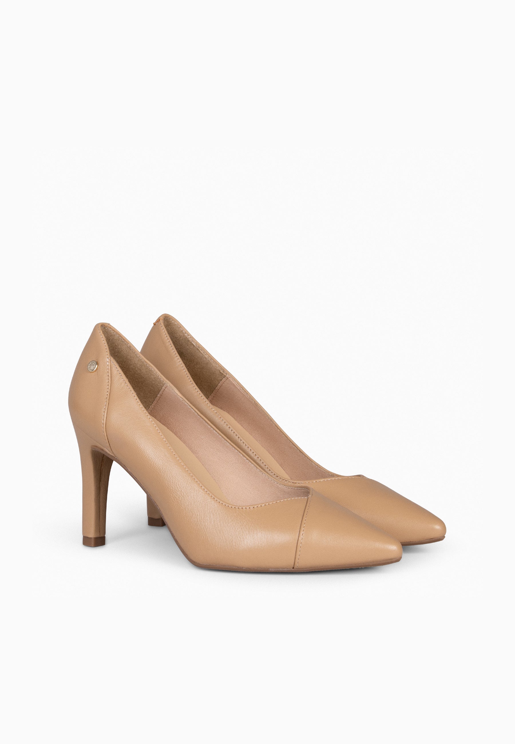 GLAM - Zapatos elegantes de tacón alto CAMEL