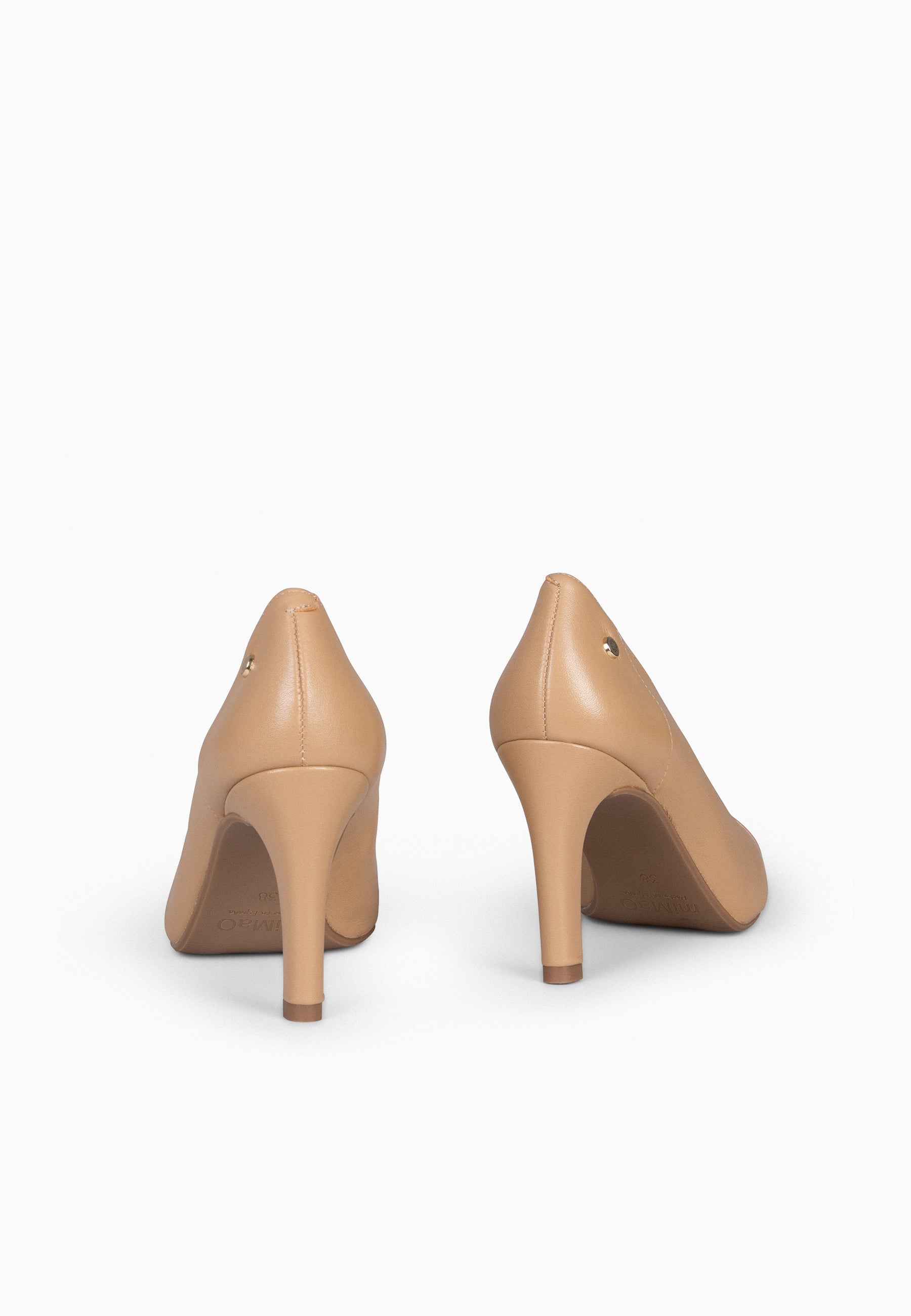 GLAM - Zapatos elegantes de tacón alto CAMEL