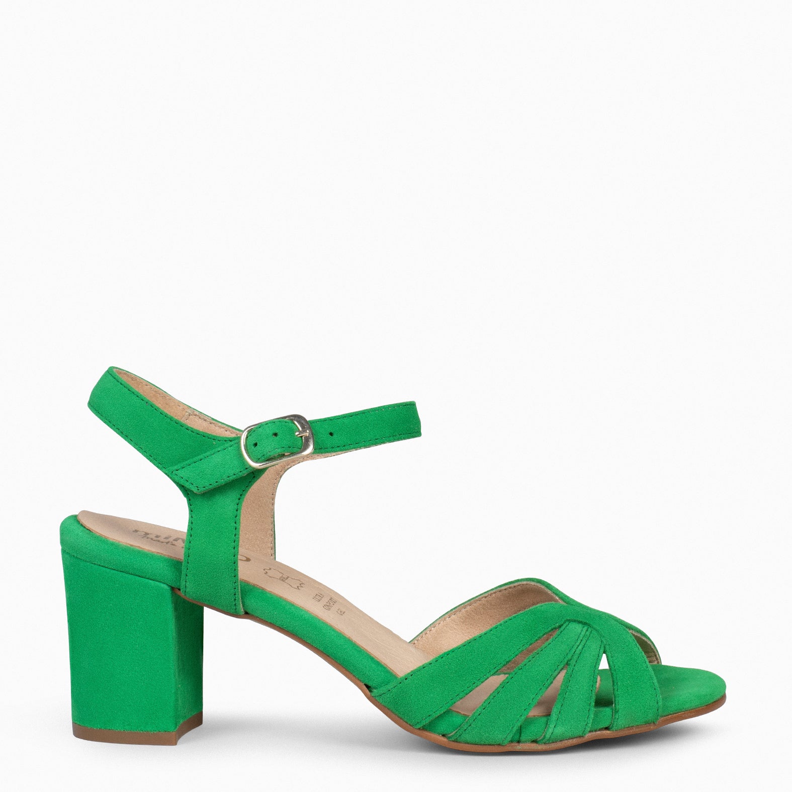 MUSA – Sandalias de Tacón ancho VERDE