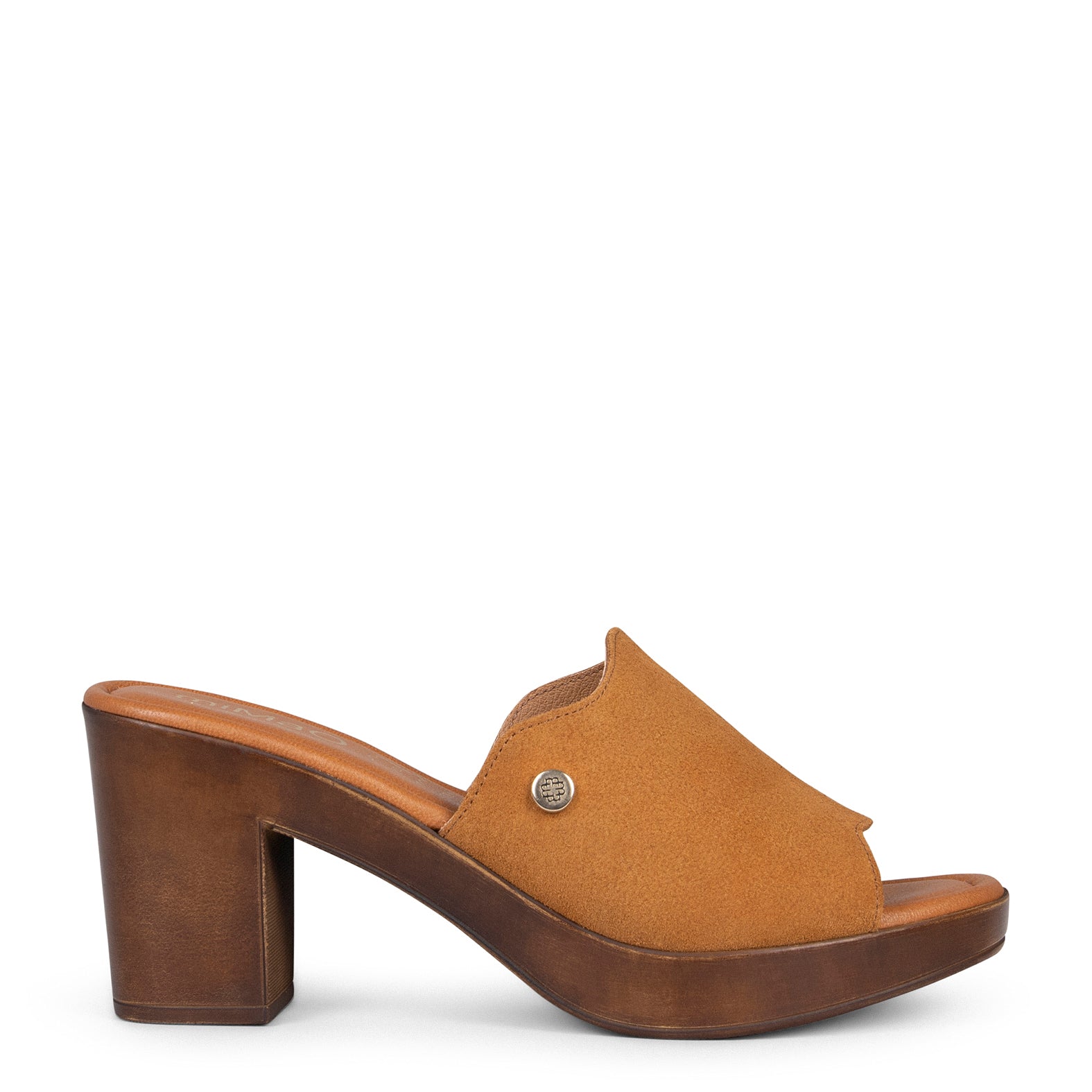 ADELA - Zuecos con tacón CAMEL