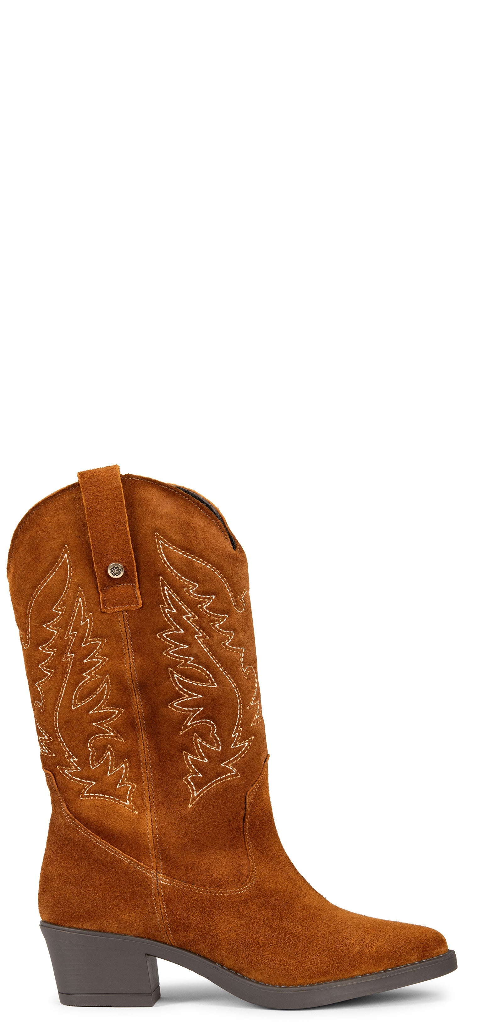 UTAH - Botas Cowboy bordado COÑAC