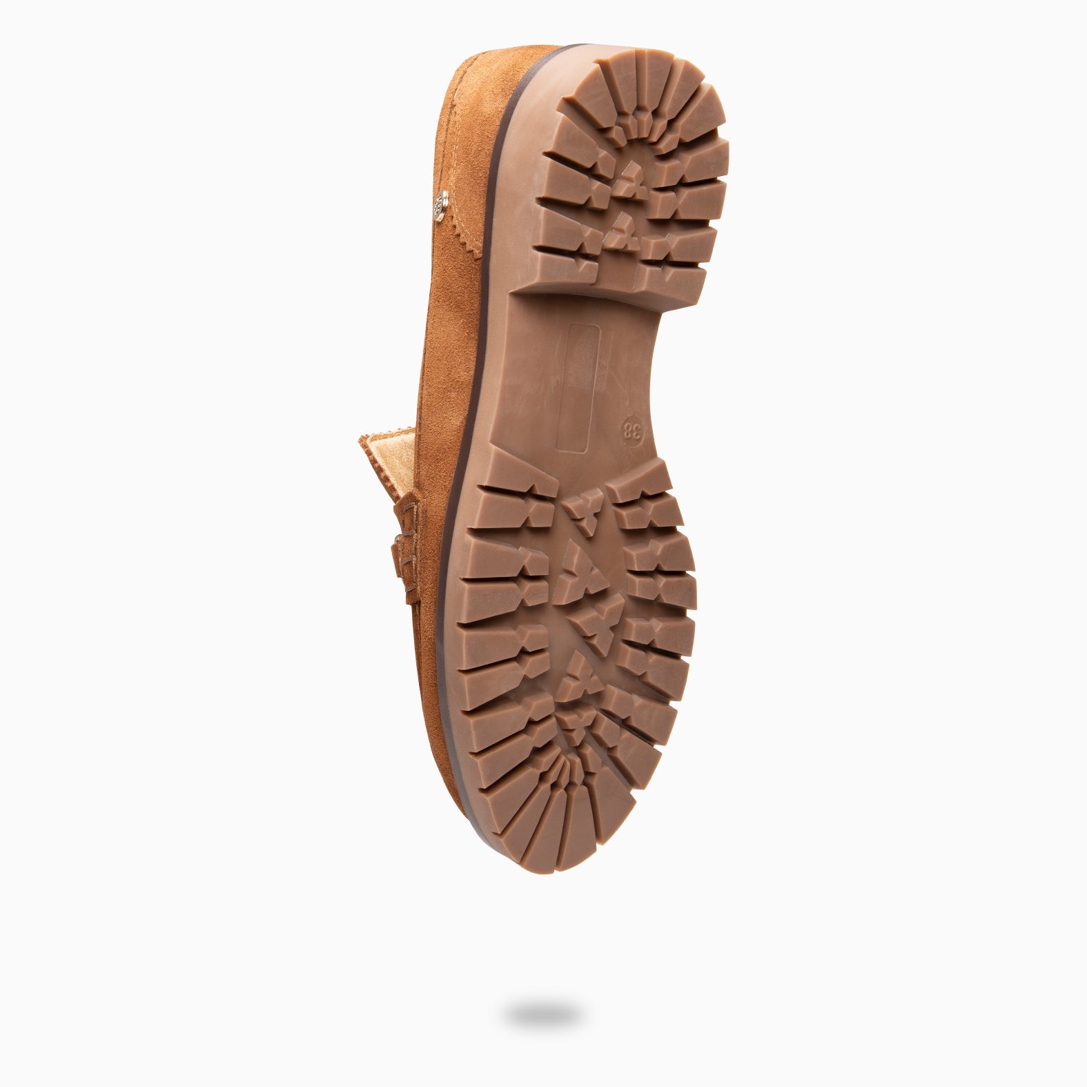 TREVILLA - Mocasín con aplique metálico CAMEL