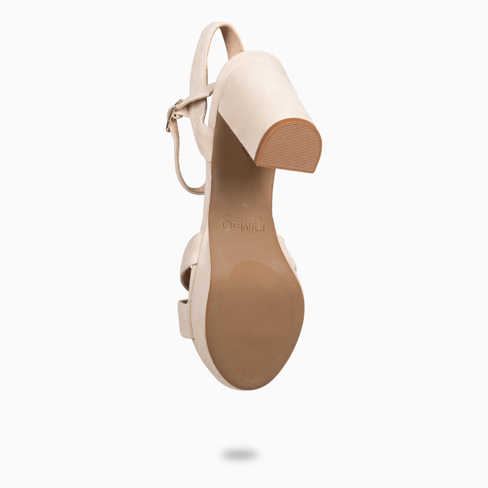 PARIS – Sandalias de fiesta con tacón alto y plataforma BEIGE