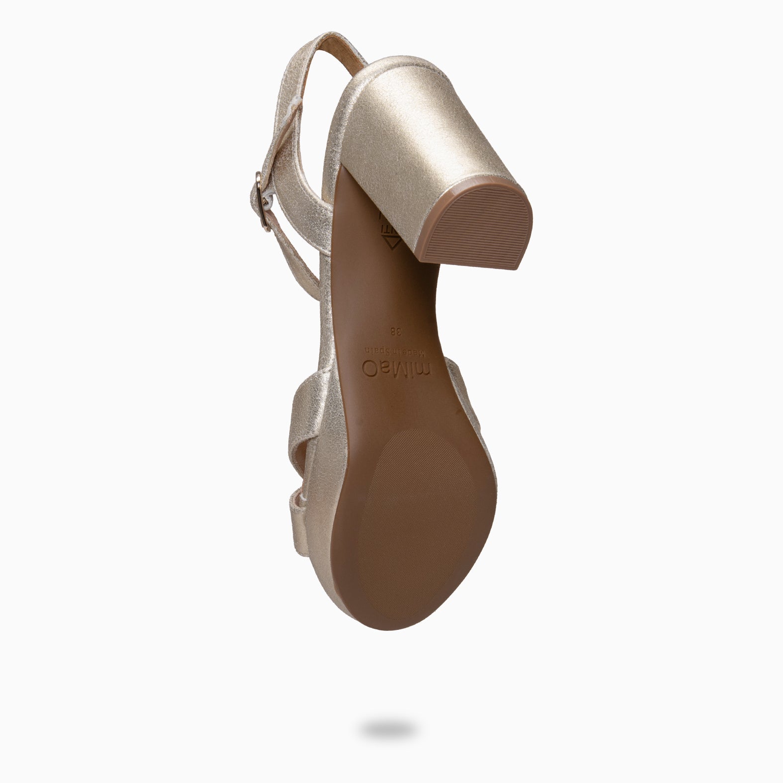 PARIS – Sandalias de fiesta con tacón alto y plataforma PLATINO