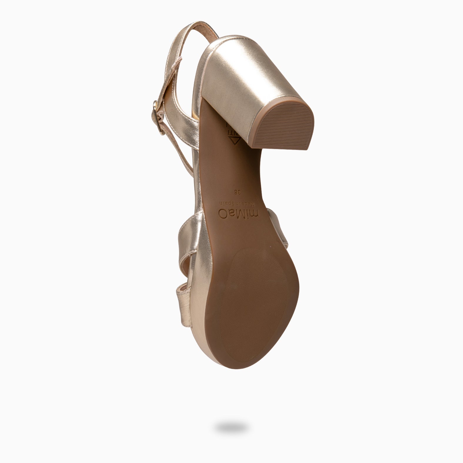 PARIS - Sandalias de fiesta con tacón alto y plataforma ORO