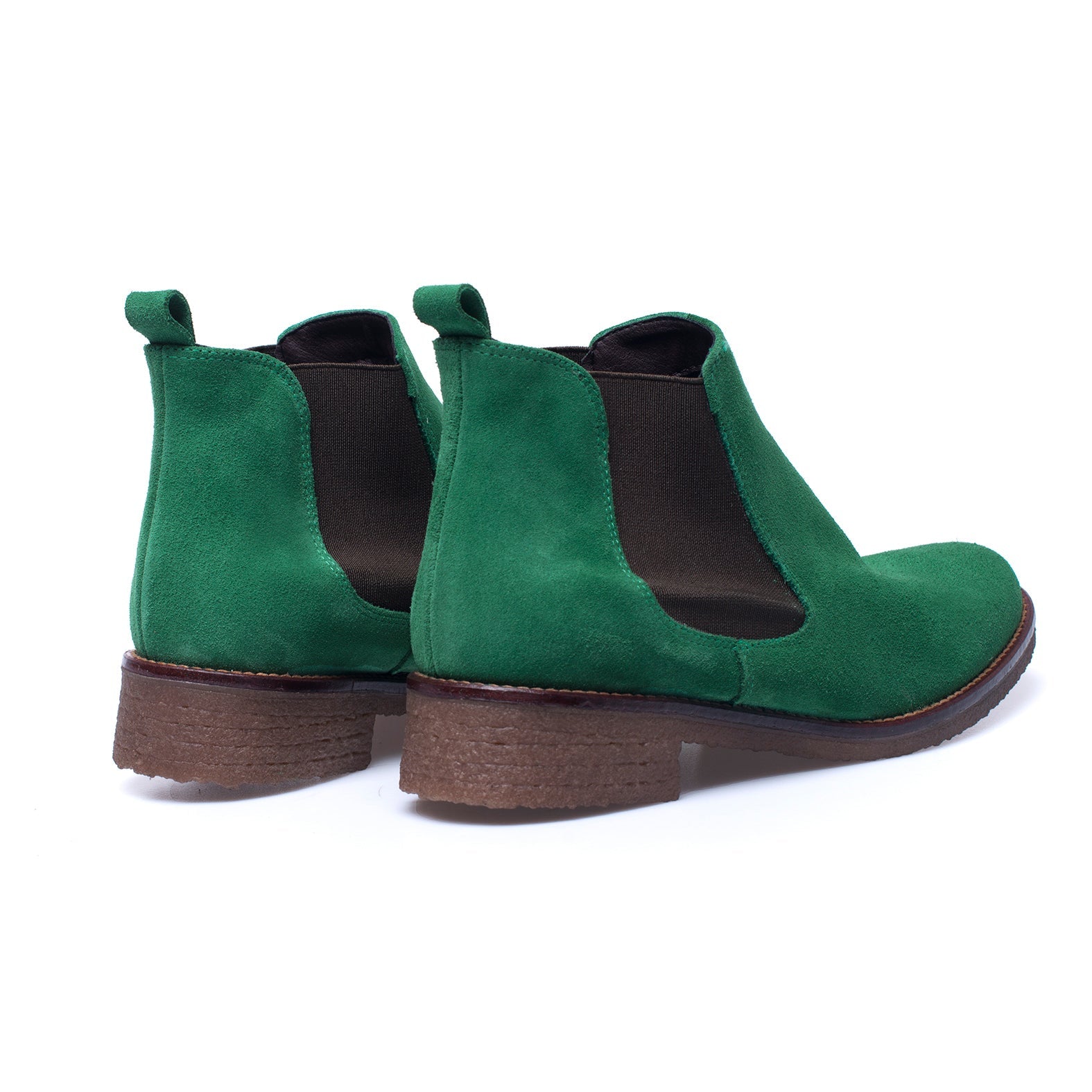 CHELSEA - Botines mujer chelsea de piel VERDE