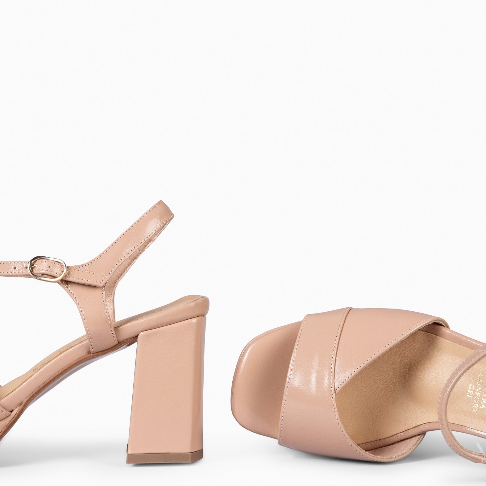 MICHELLE - ZAPATOS DE MUJER TACÓN ANCHO NUDE