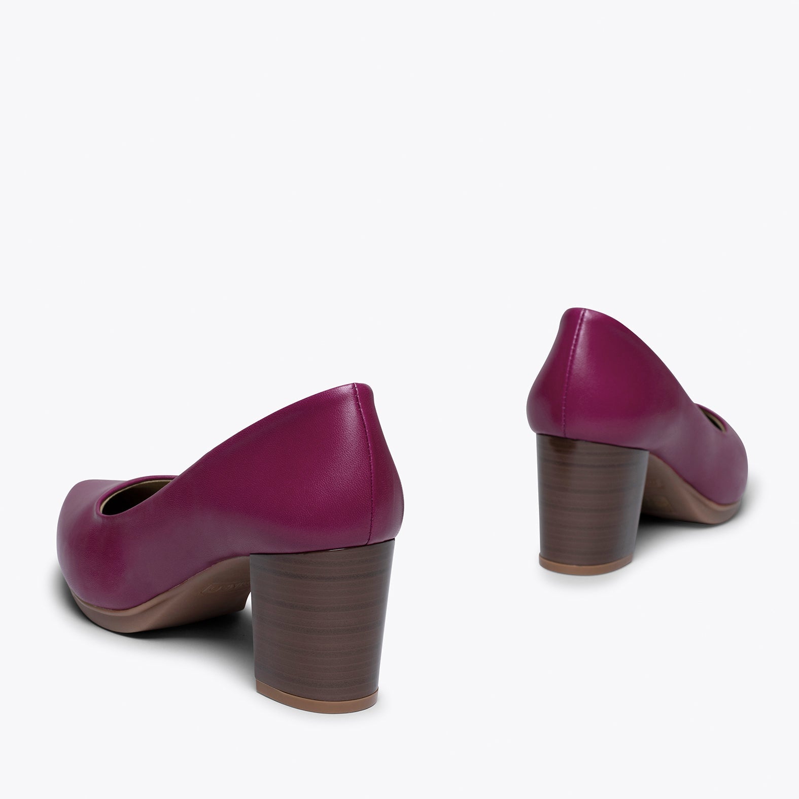 URBAN S SALON - Zapato MORADO con tacón madera