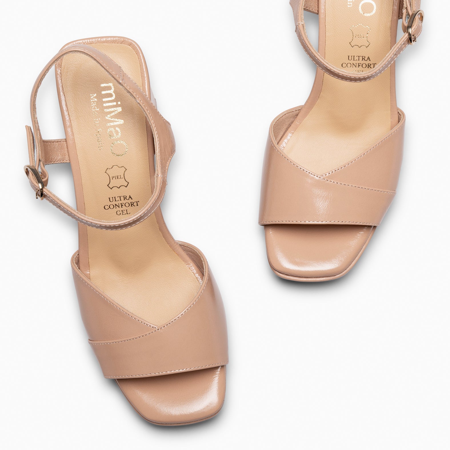 MICHELLE - ZAPATOS DE MUJER TACÓN ANCHO NUDE