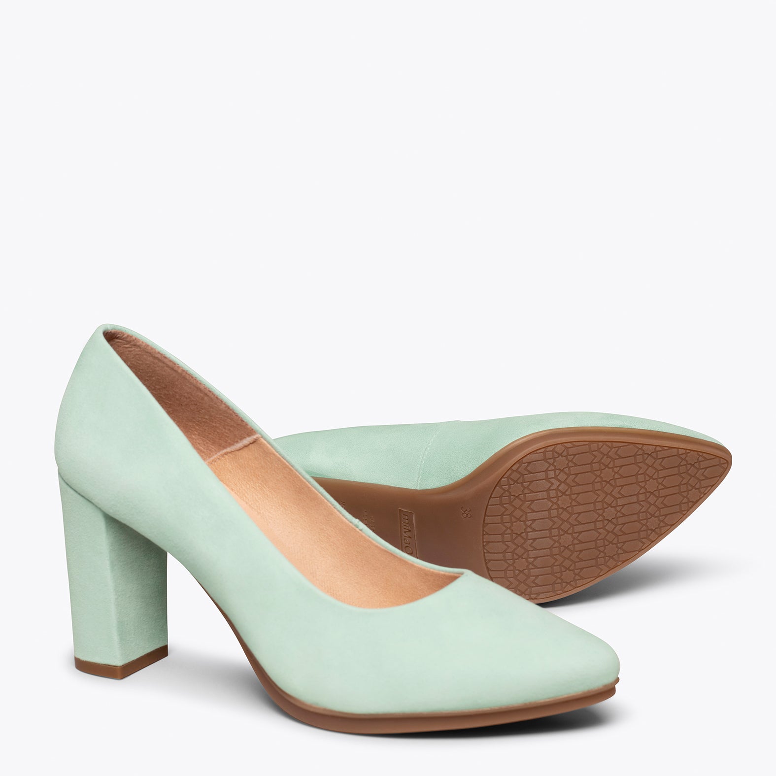 URBAN - Zapato de tacón alto VERDE AGUA