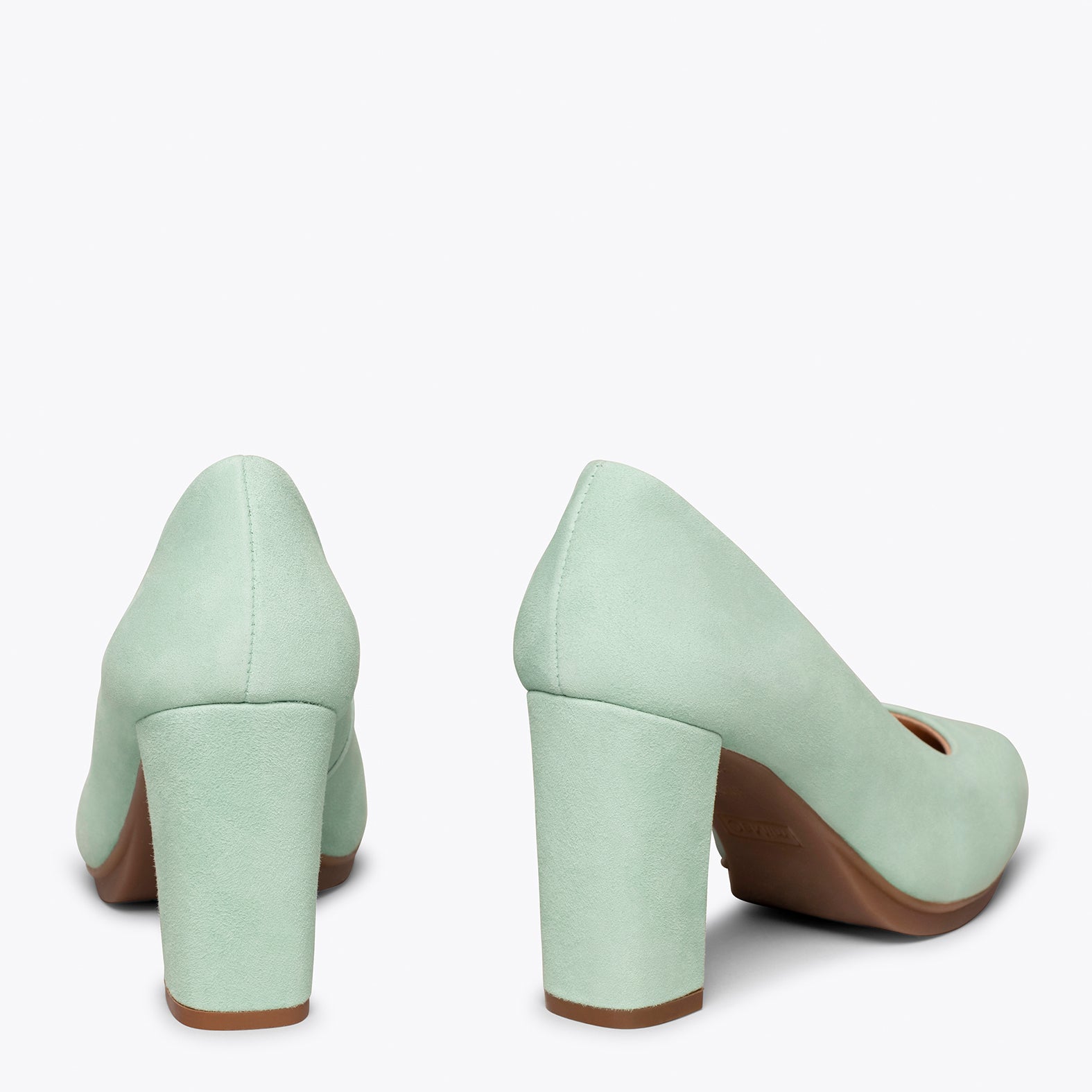 URBAN - Zapato de tacón alto VERDE AGUA
