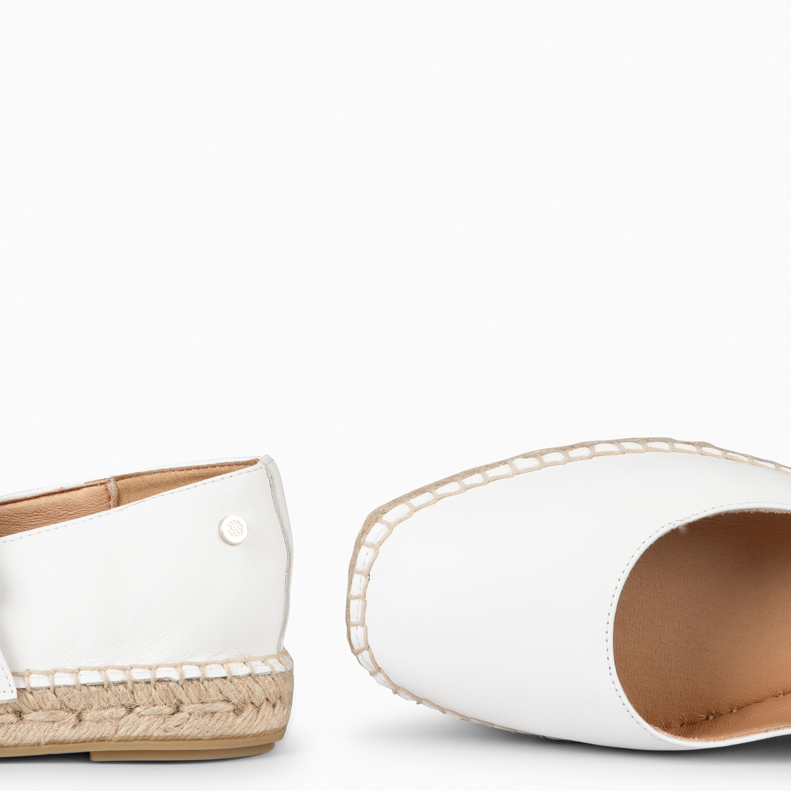 IDOIA - ZAPATO PLANO DE ESPARTO BLANCO