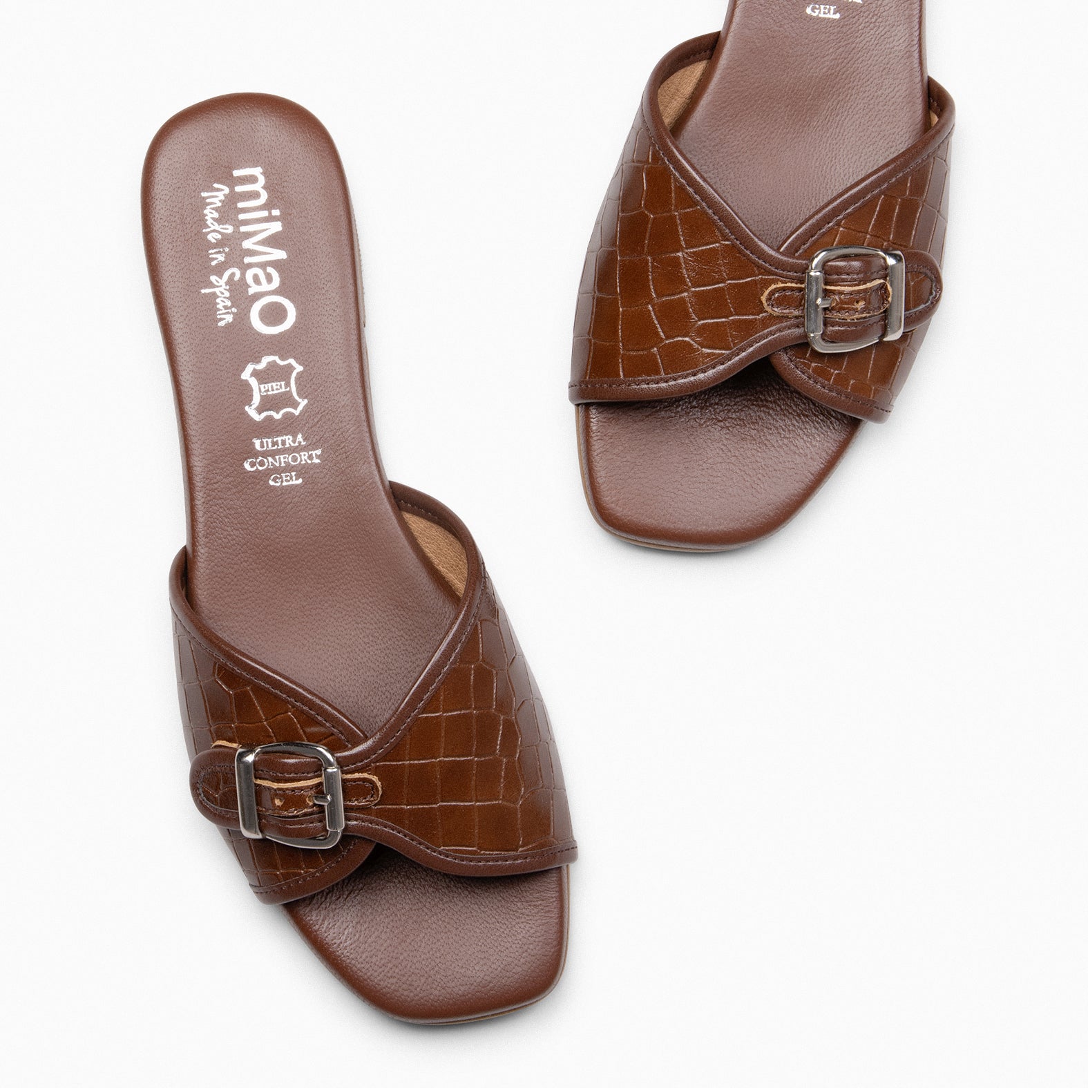 NAIROBI – Sandalias planas elegantes de mujer MARRÓN